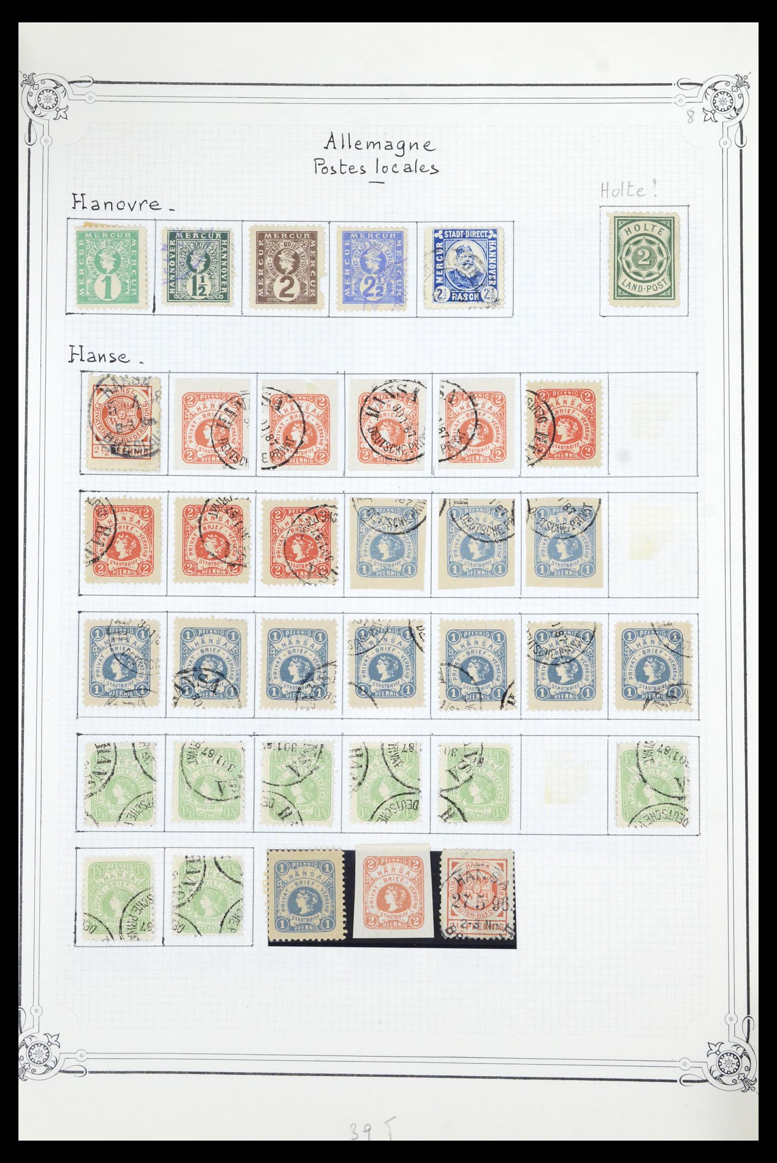 36972 008 - Stamp collection 36972 Germany local post 1880-1900.