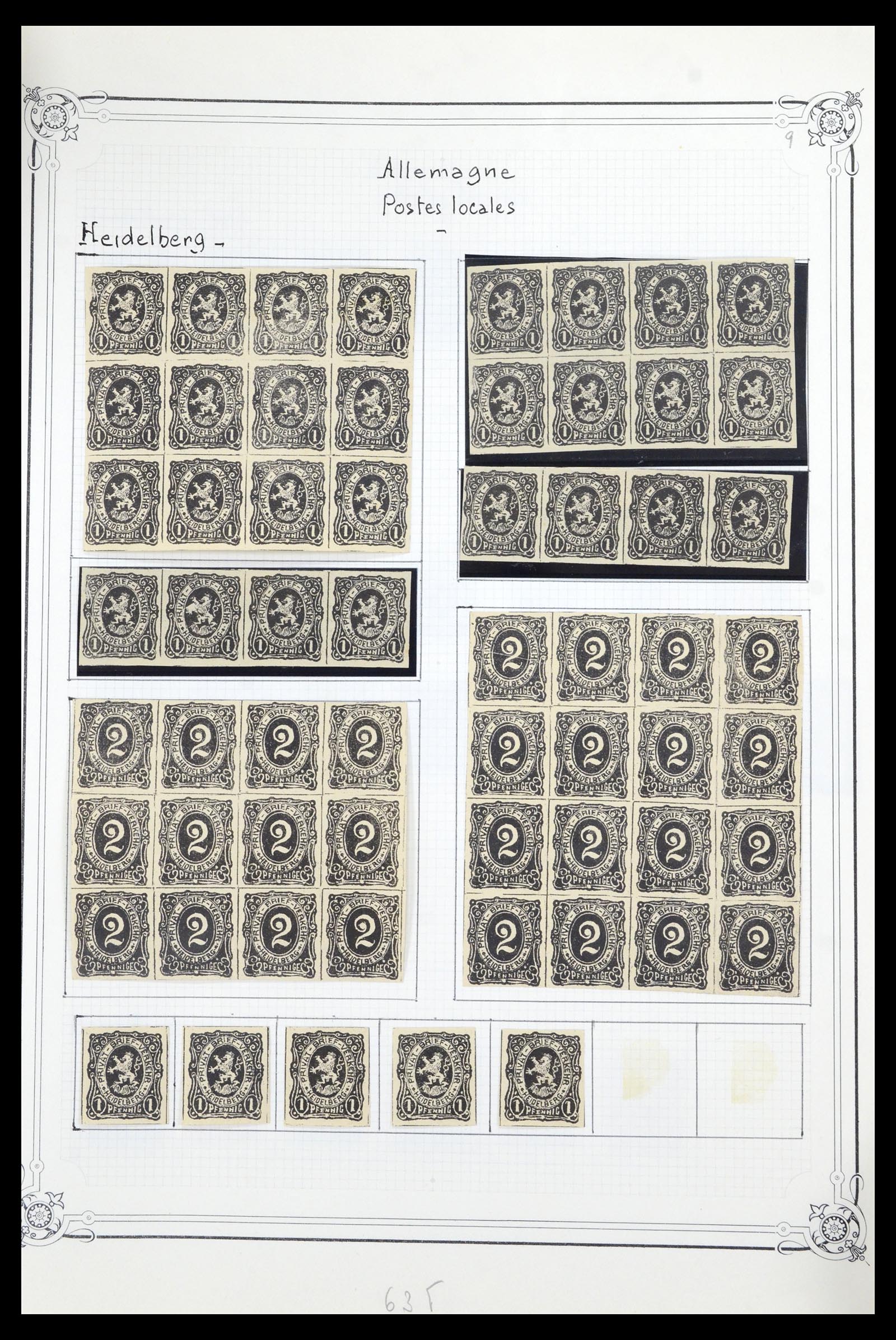 36972 009 - Stamp collection 36972 Germany local post 1880-1900.