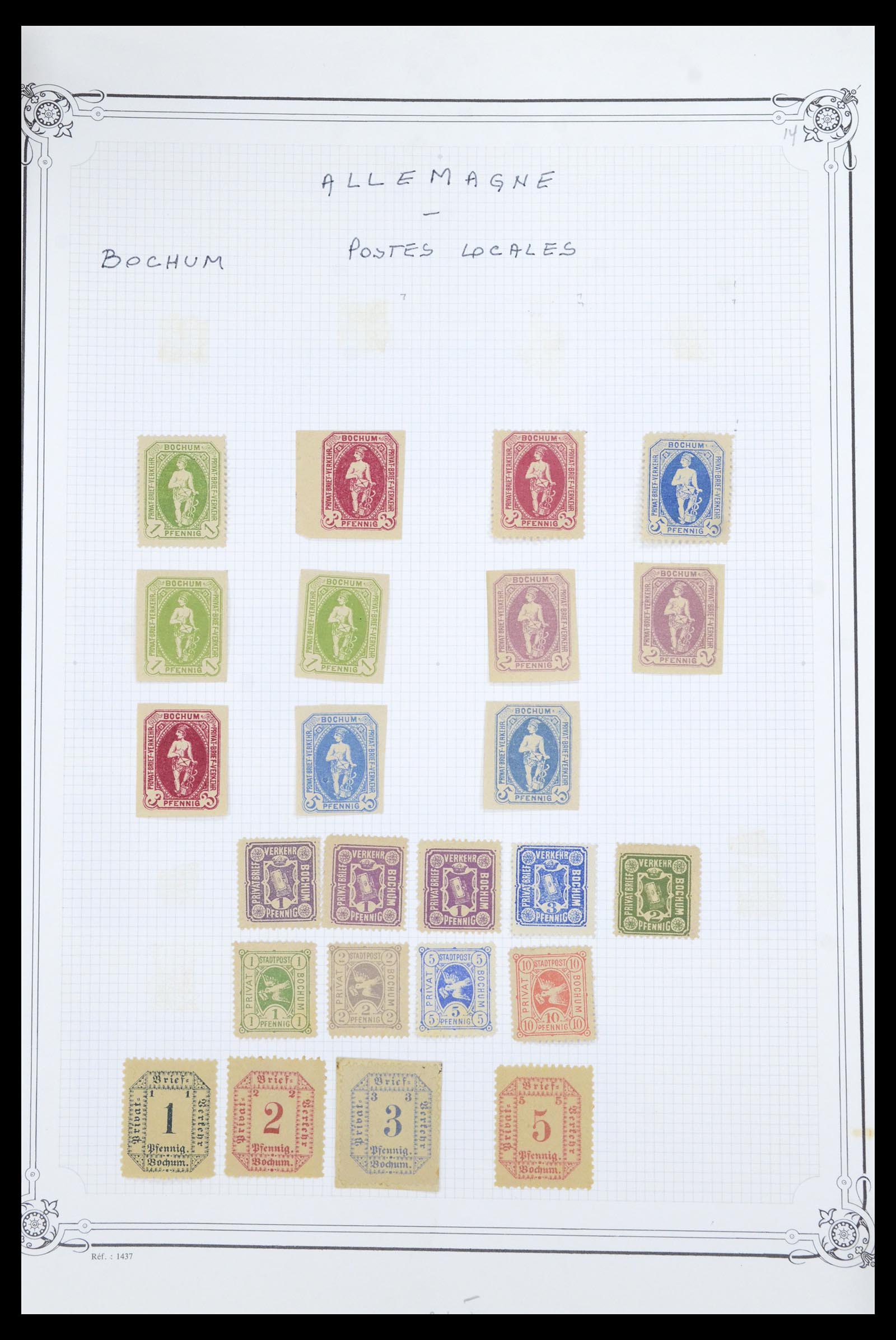 36972 013 - Stamp collection 36972 Germany local post 1880-1900.