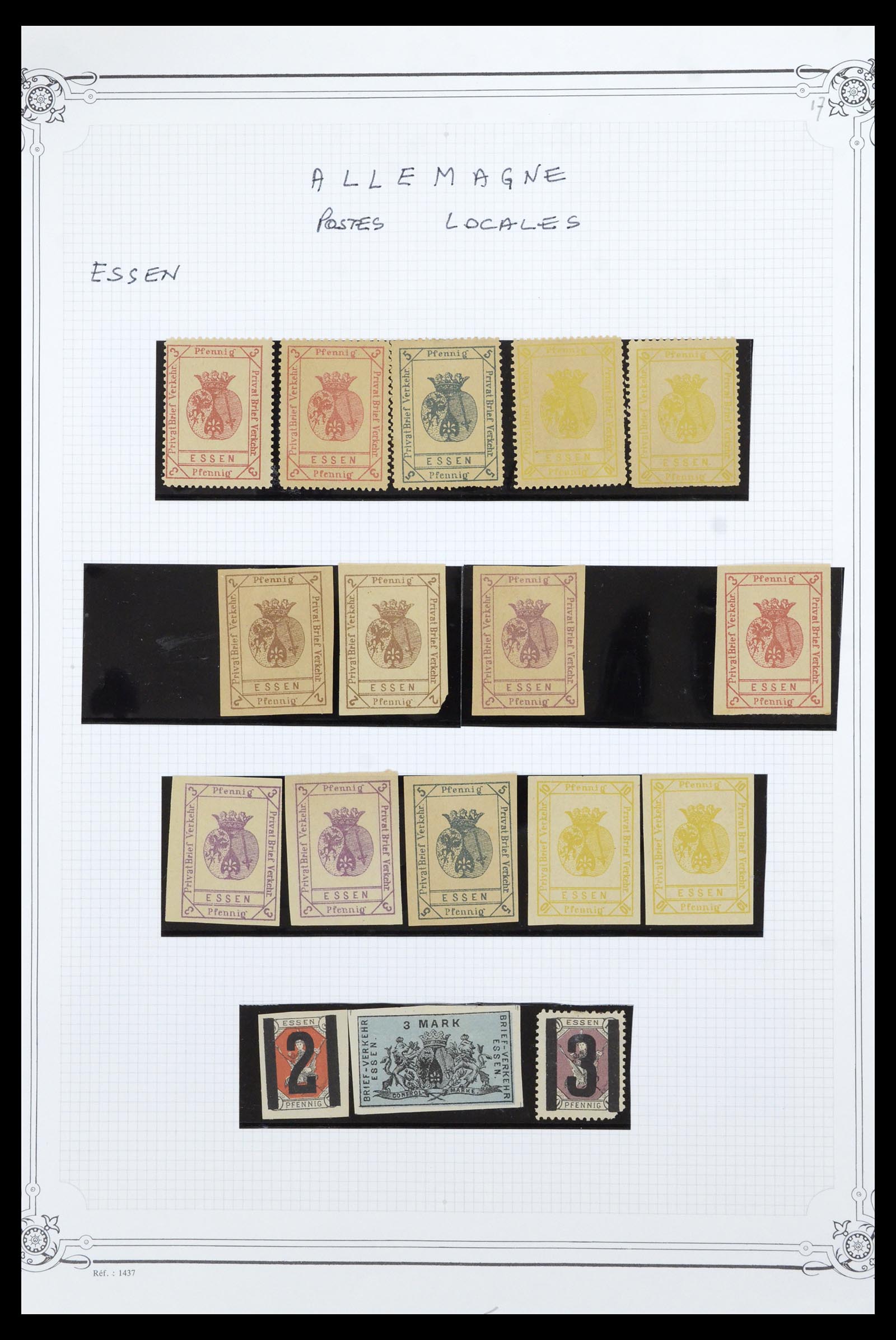 36972 016 - Stamp collection 36972 Germany local post 1880-1900.