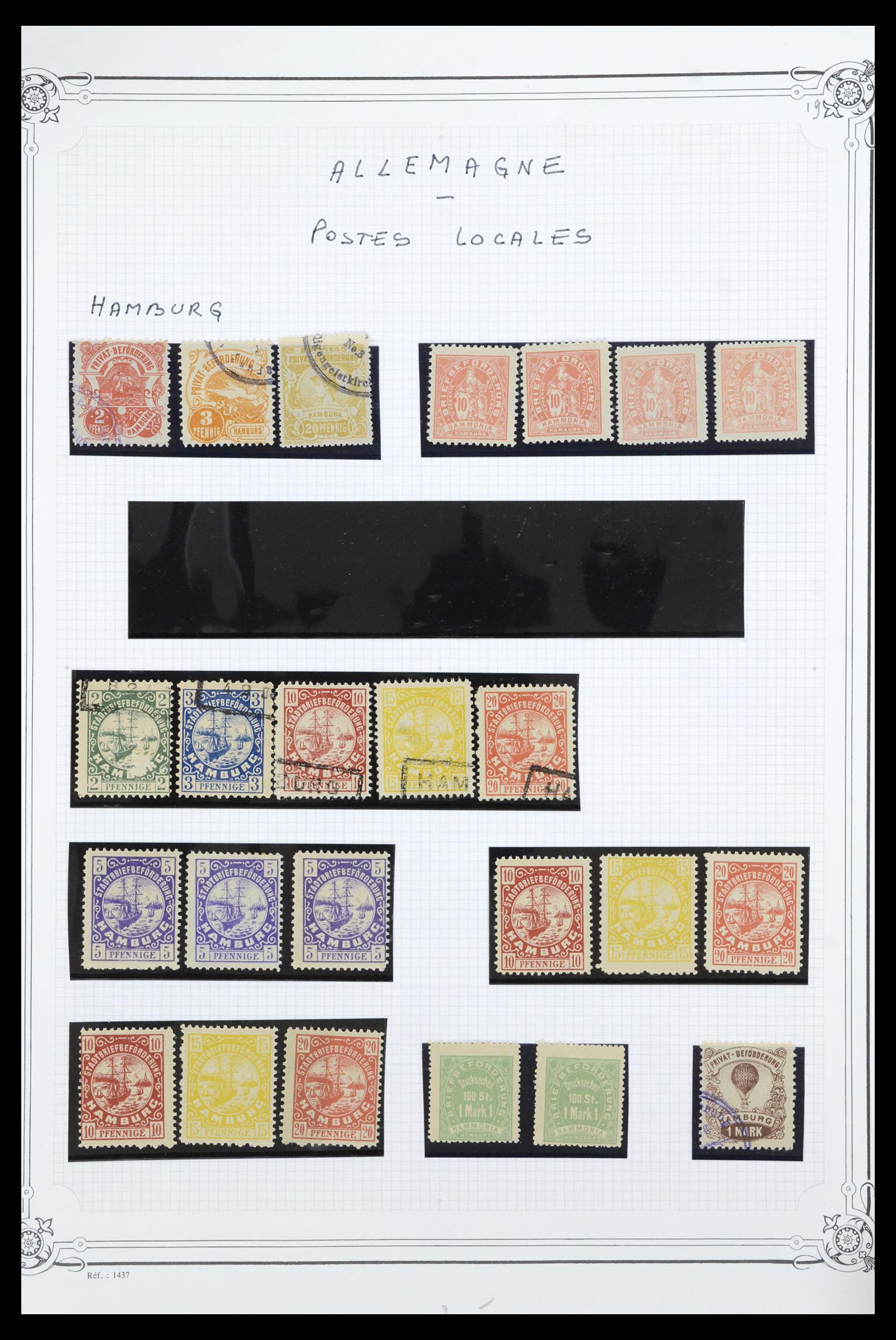 36972 018 - Stamp collection 36972 Germany local post 1880-1900.