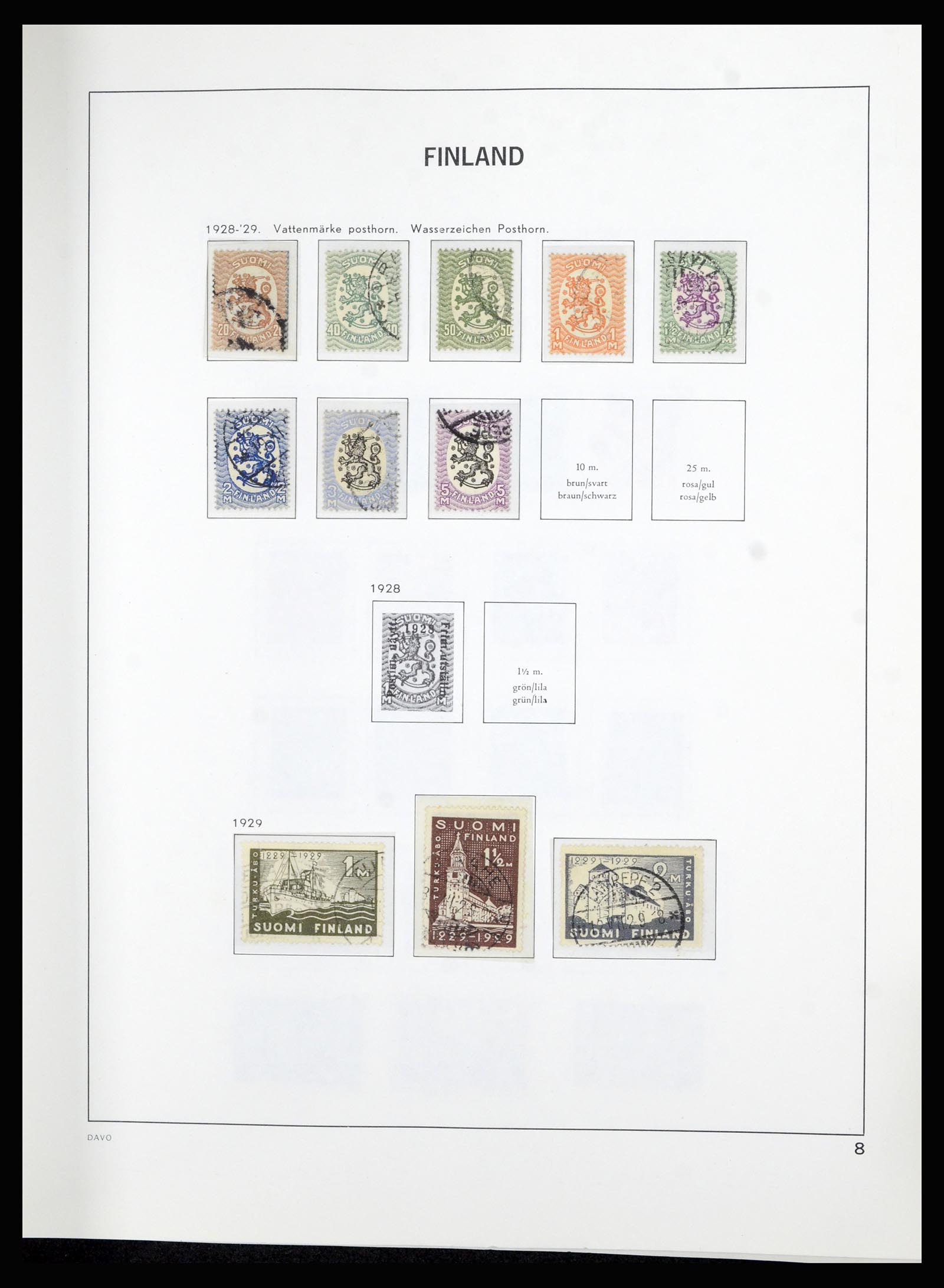 36976 008 - Postzegelverzameling 36976 Finland 1866-1983.