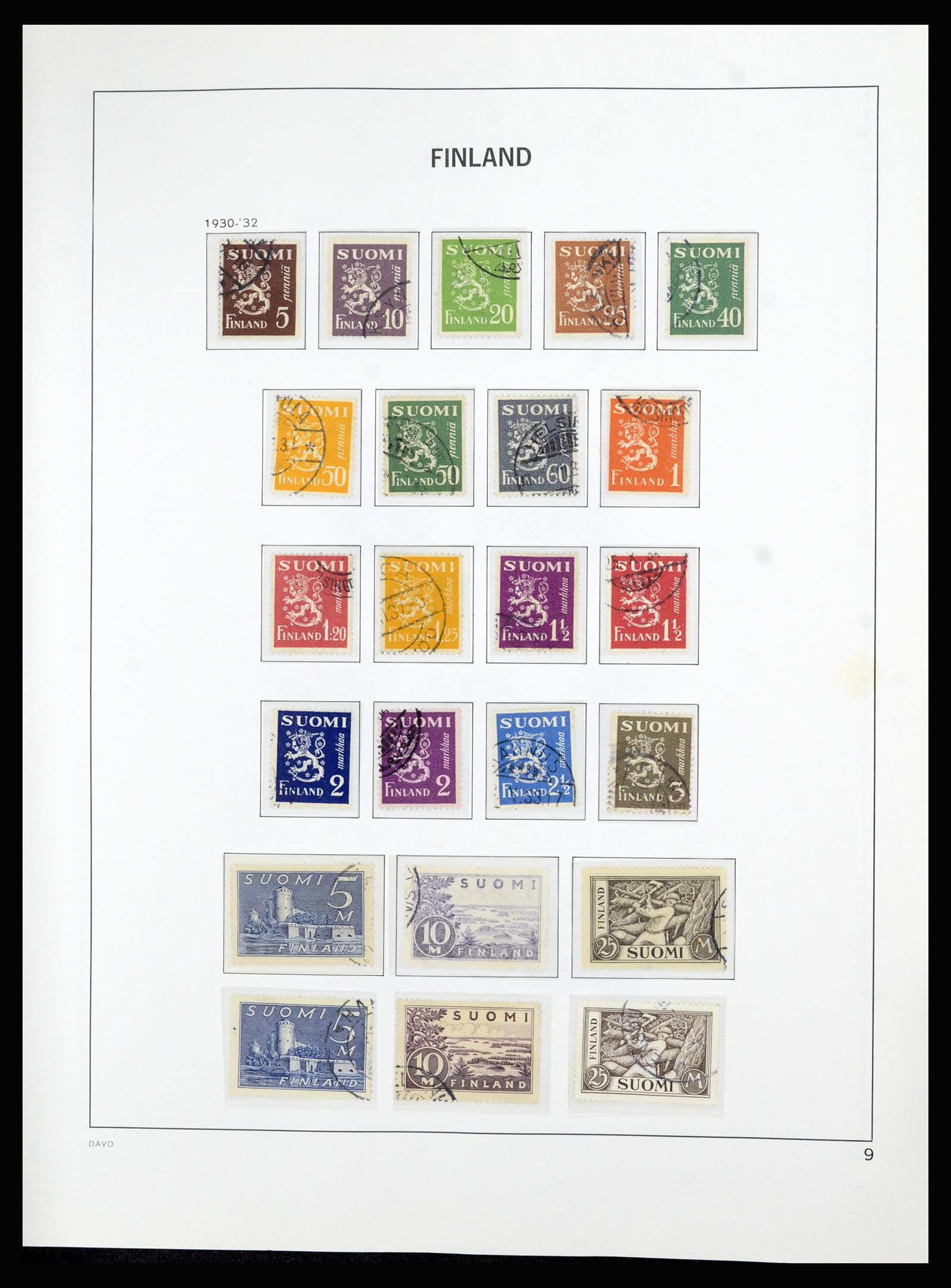 36976 009 - Postzegelverzameling 36976 Finland 1866-1983.