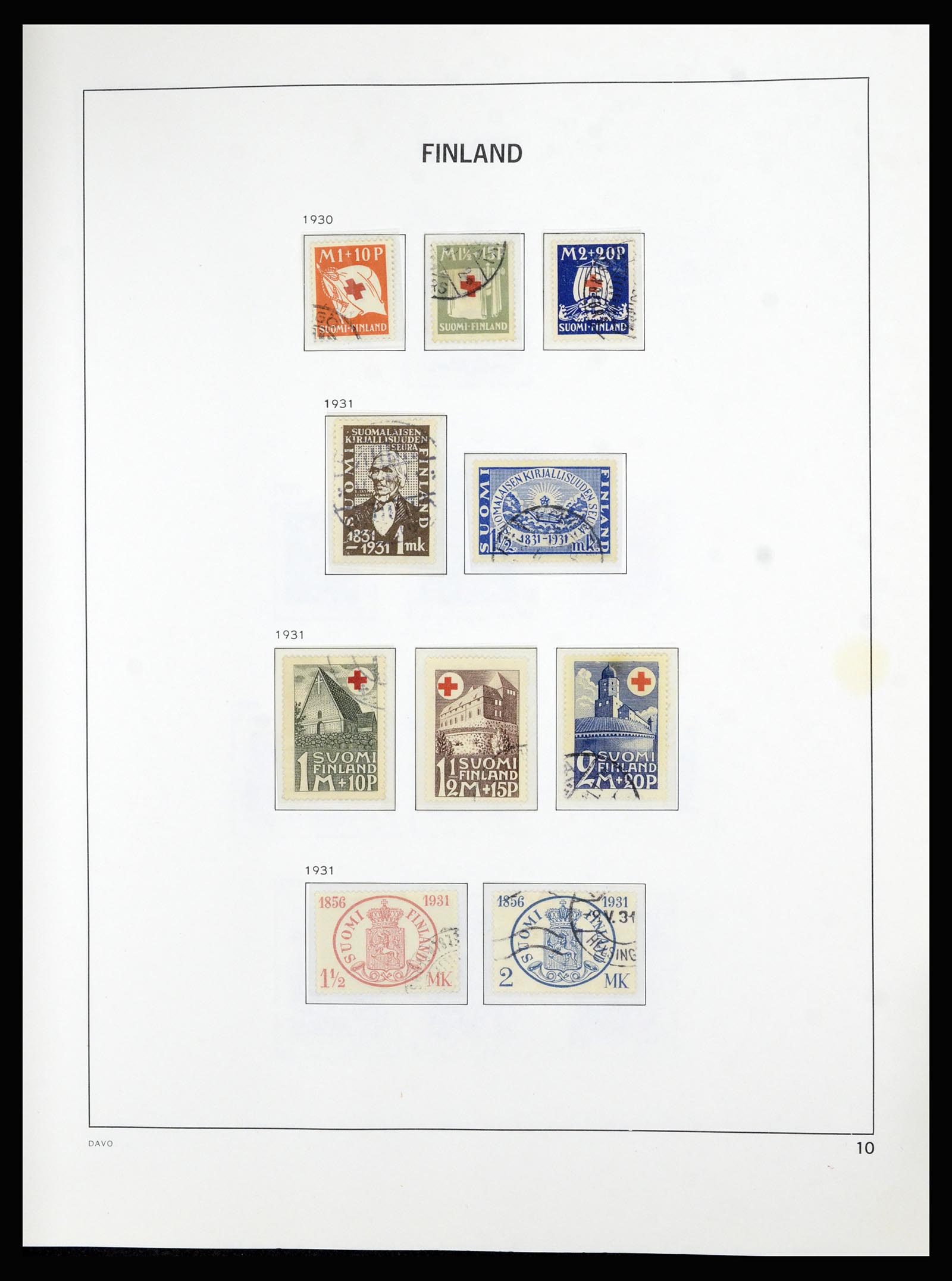 36976 010 - Postzegelverzameling 36976 Finland 1866-1983.