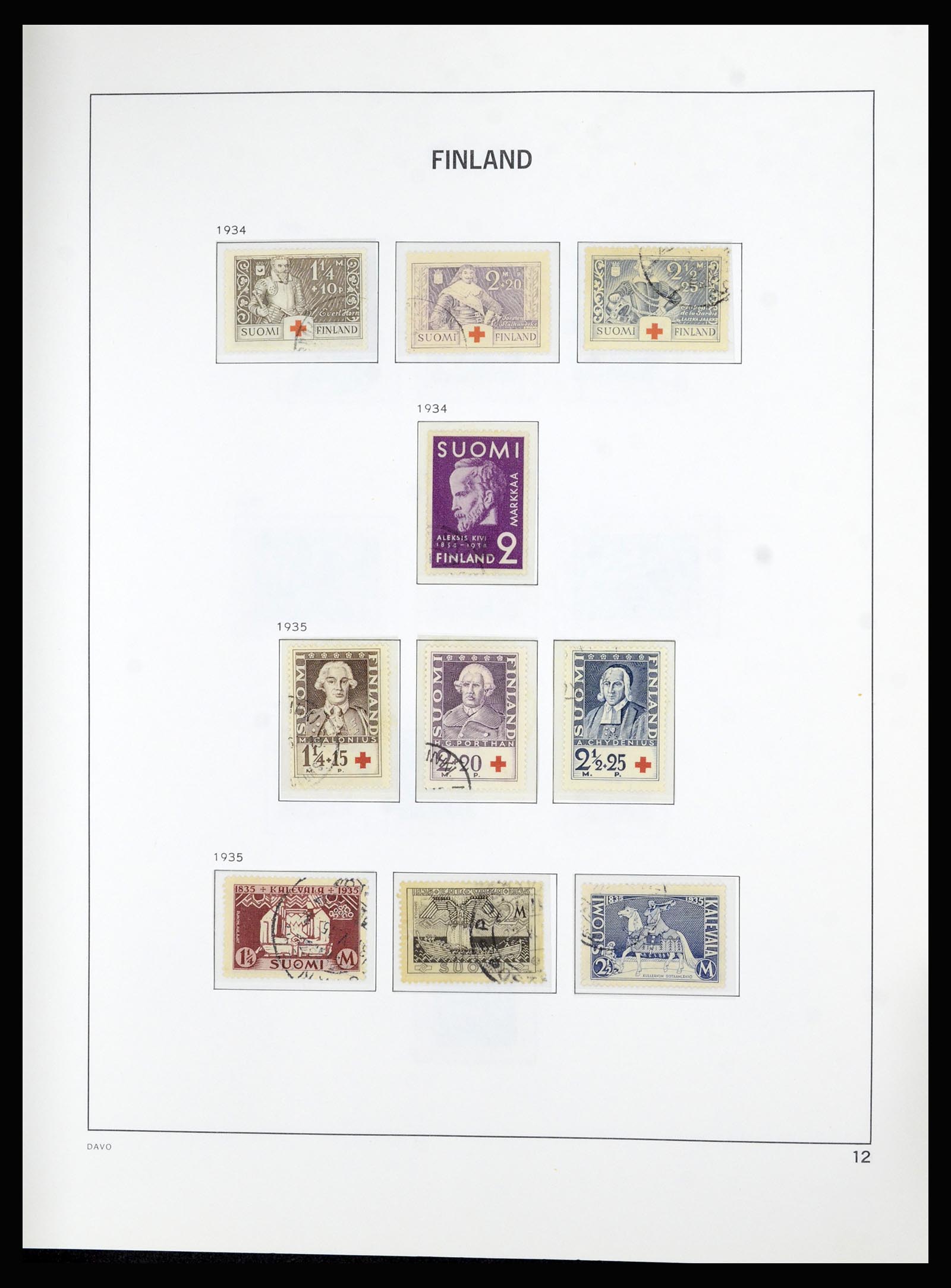 36976 012 - Postzegelverzameling 36976 Finland 1866-1983.