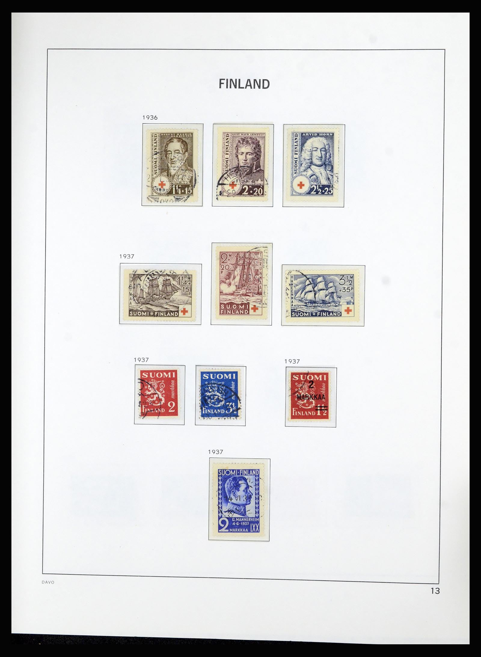 36976 013 - Postzegelverzameling 36976 Finland 1866-1983.