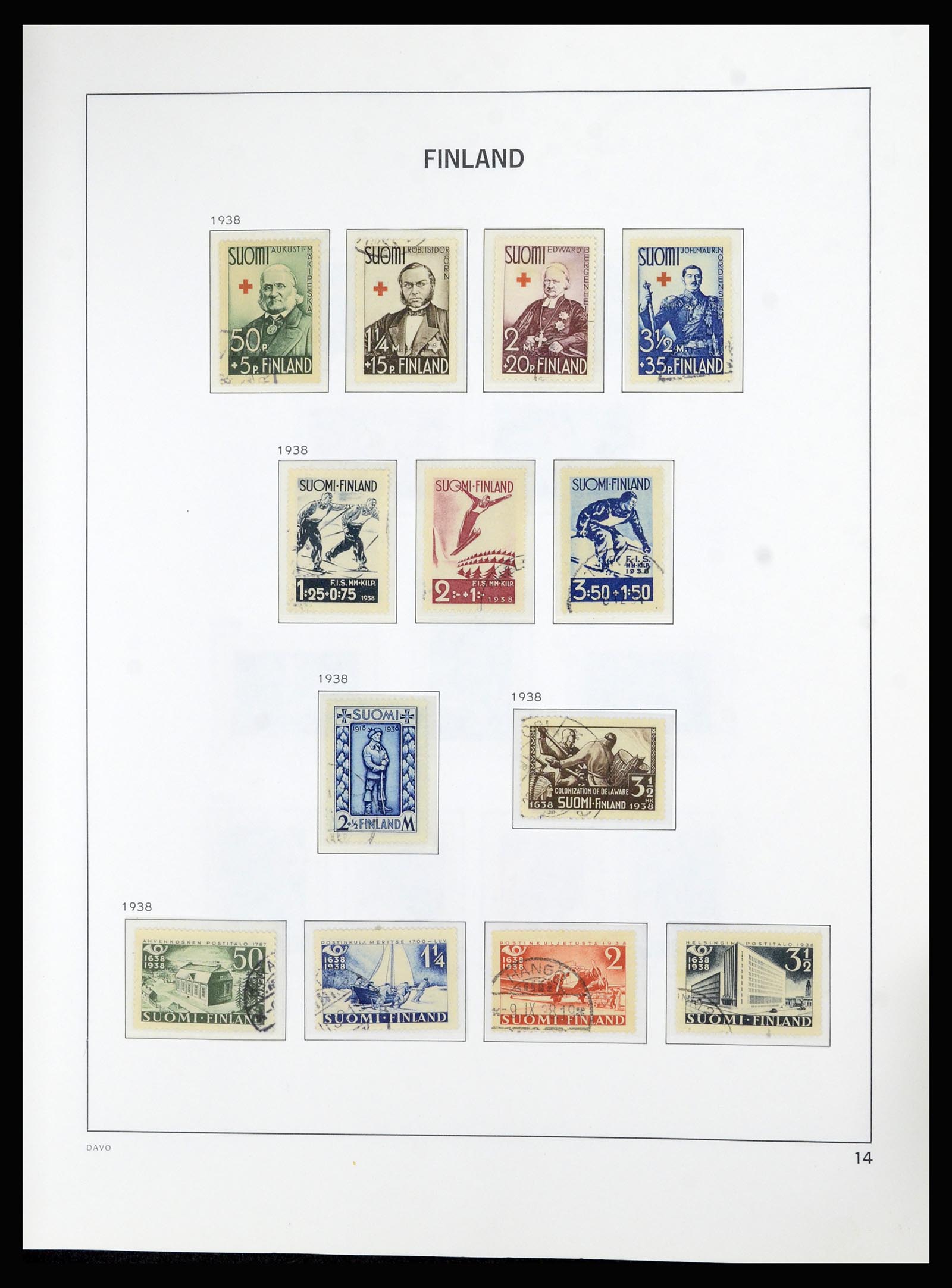 36976 014 - Postzegelverzameling 36976 Finland 1866-1983.