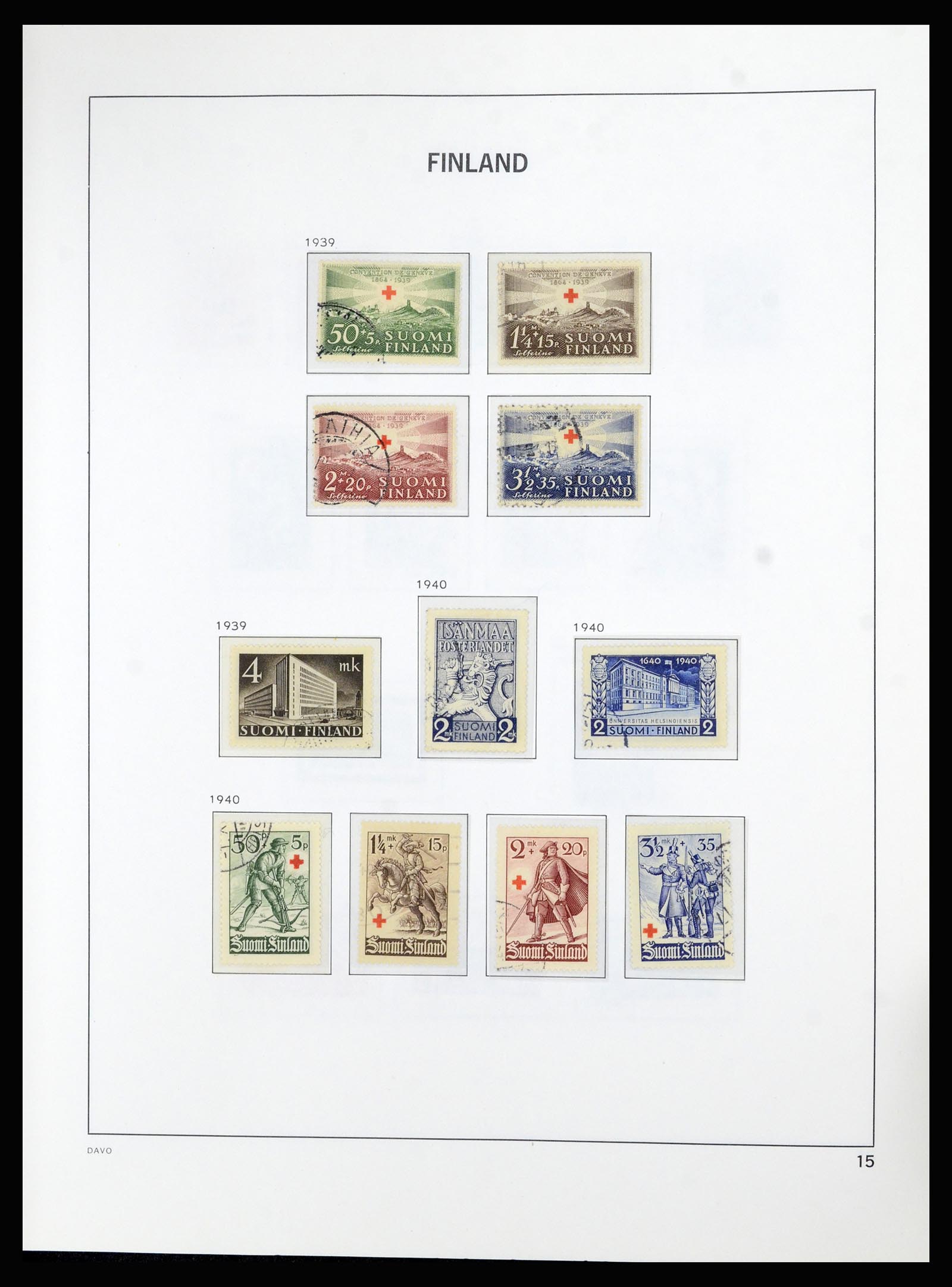 36976 015 - Postzegelverzameling 36976 Finland 1866-1983.