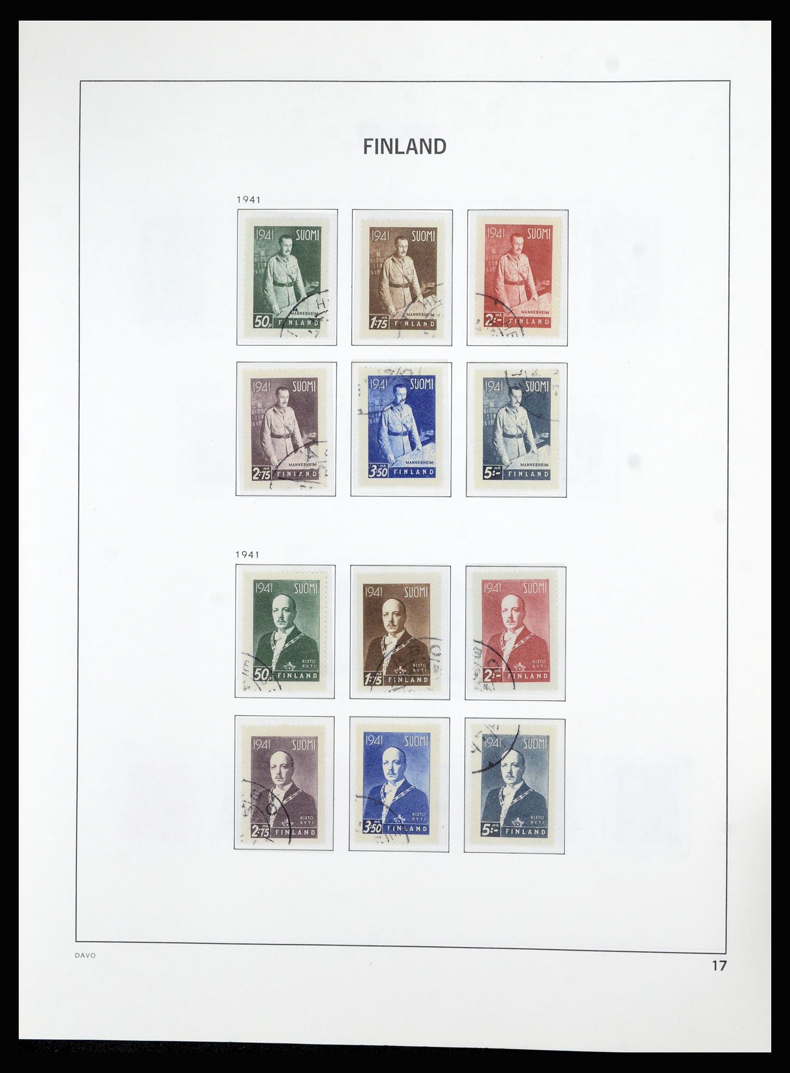 36976 017 - Postzegelverzameling 36976 Finland 1866-1983.