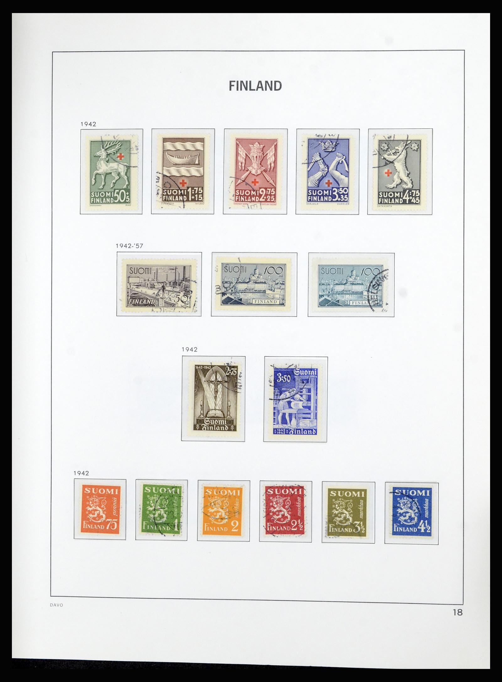 36976 018 - Postzegelverzameling 36976 Finland 1866-1983.