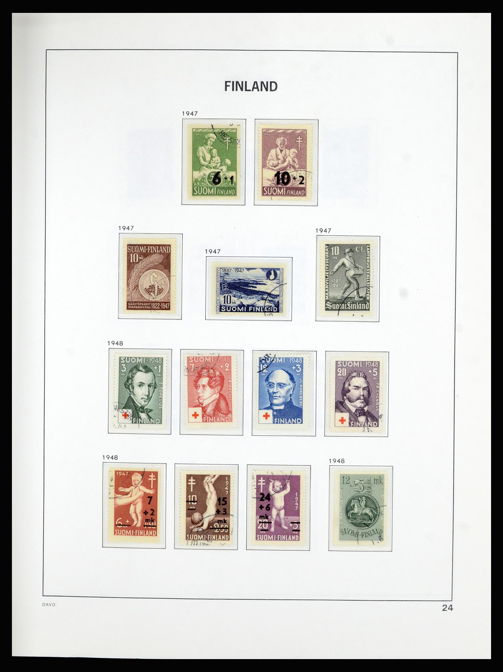 36976 024 - Stamp collection 36976 Finland 1866-1983.