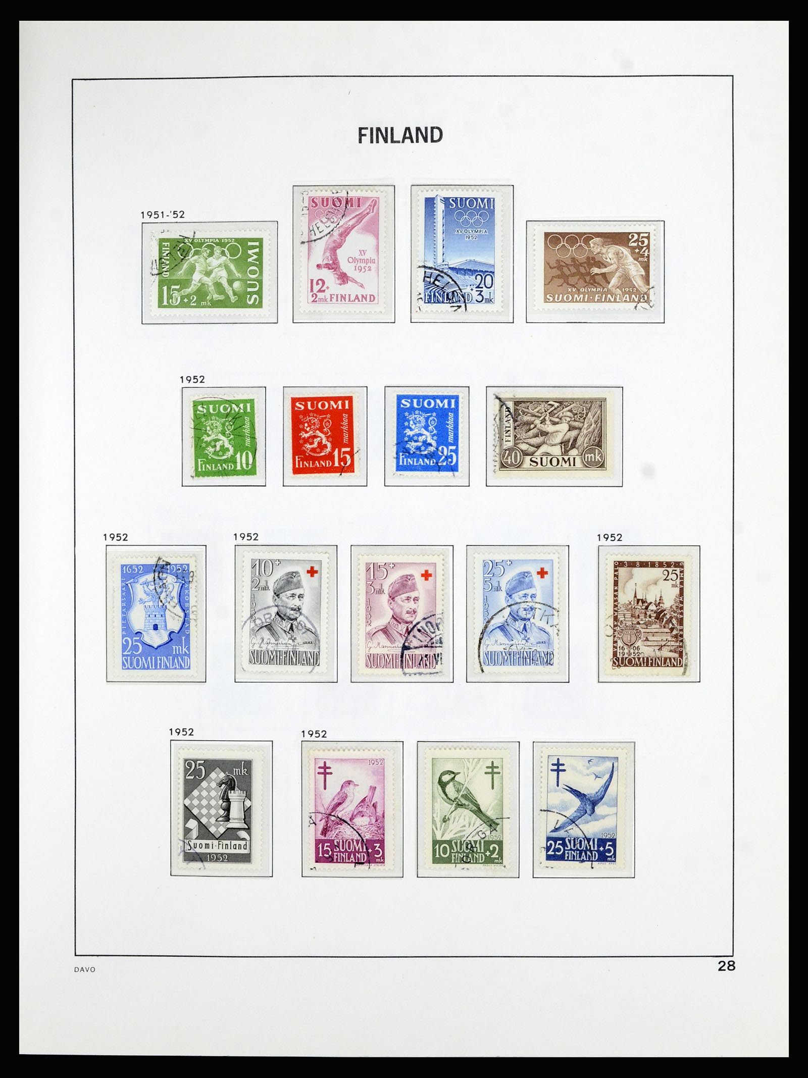 36976 028 - Stamp collection 36976 Finland 1866-1983.