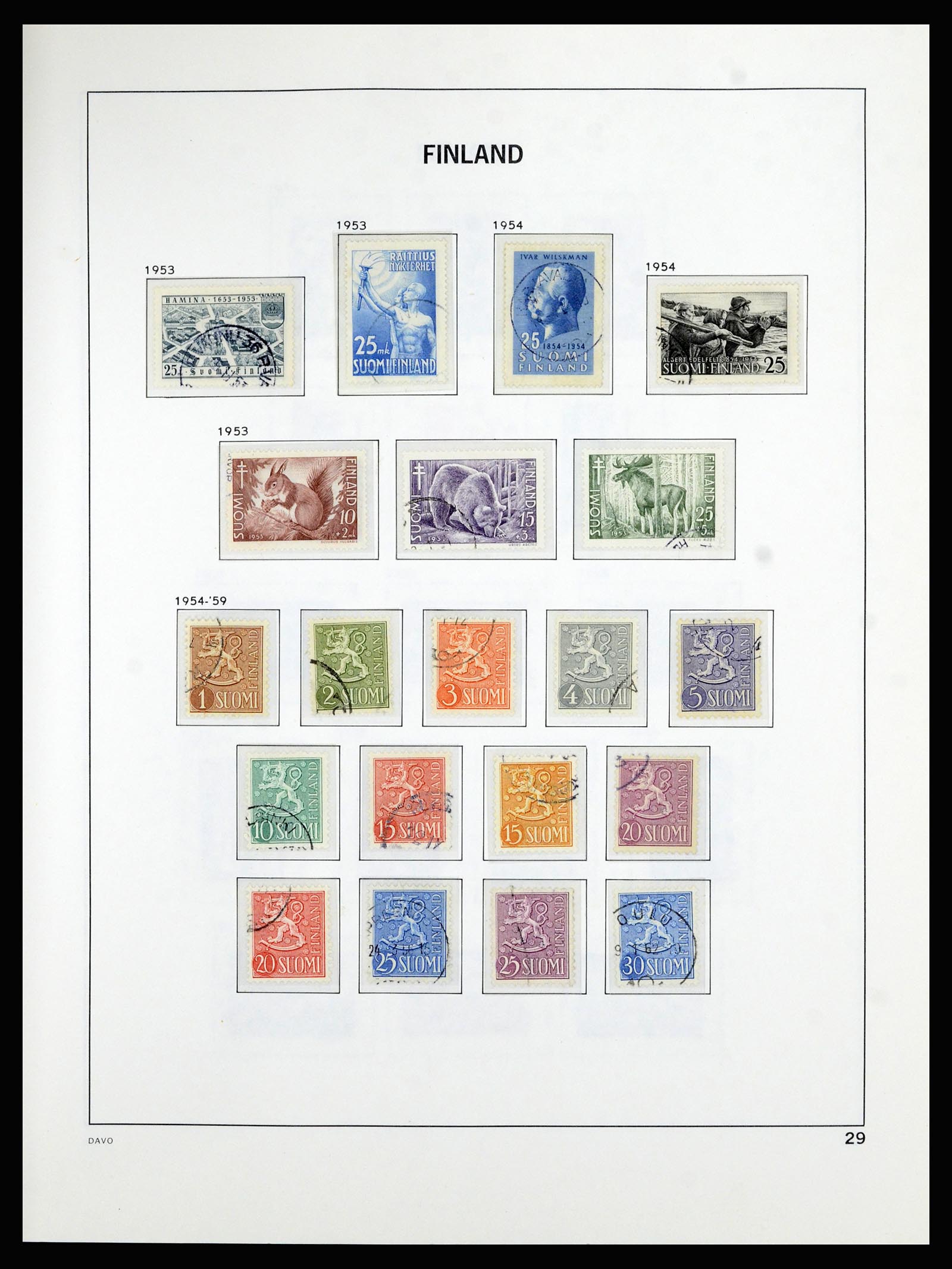 36976 029 - Stamp collection 36976 Finland 1866-1983.