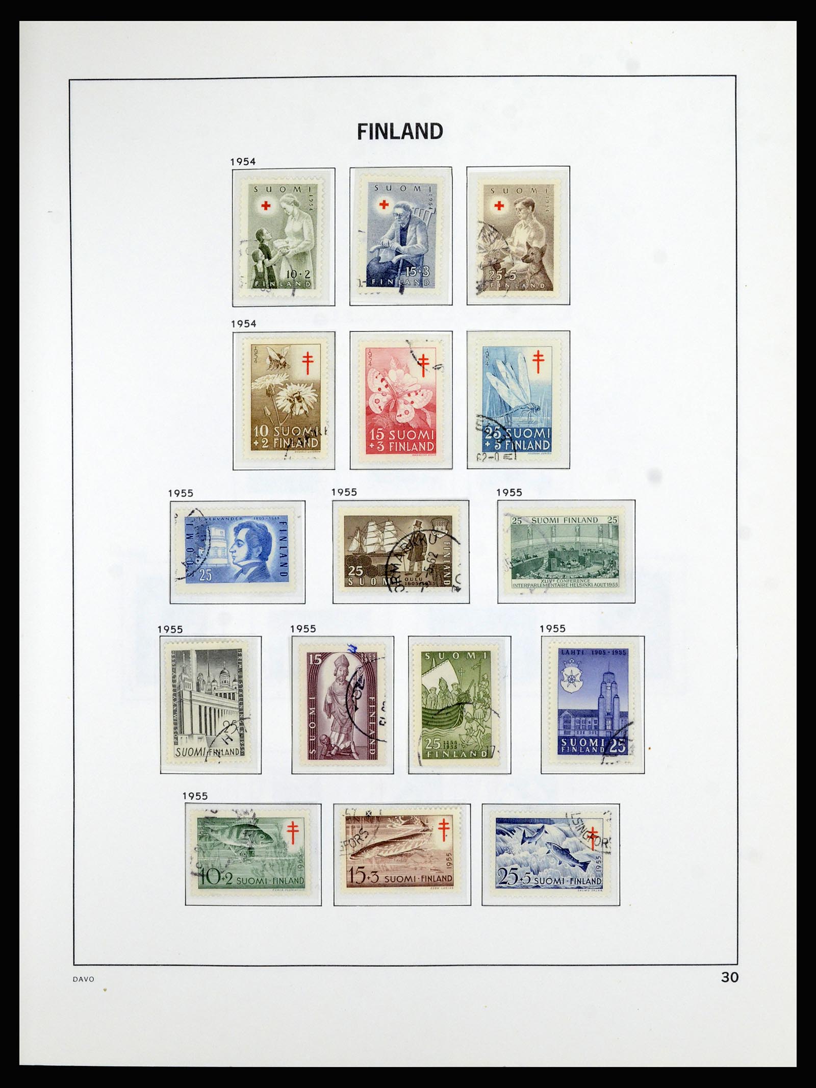 36976 030 - Stamp collection 36976 Finland 1866-1983.
