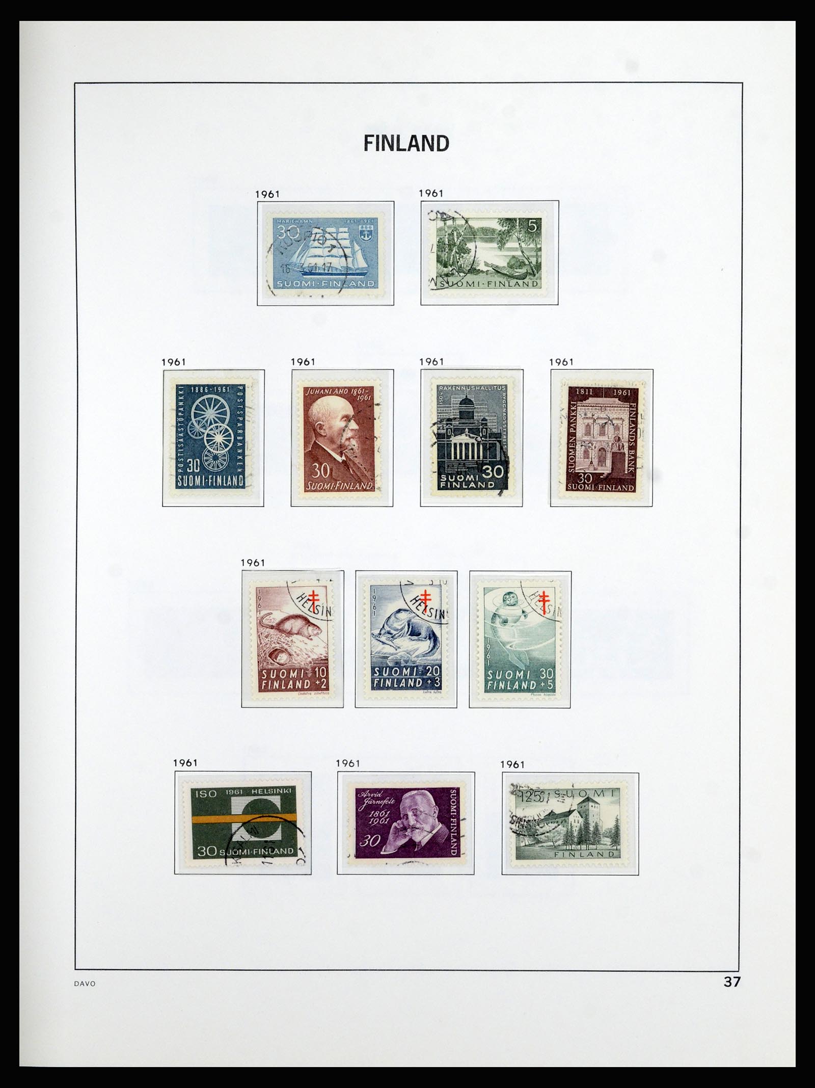 36976 037 - Stamp collection 36976 Finland 1866-1983.