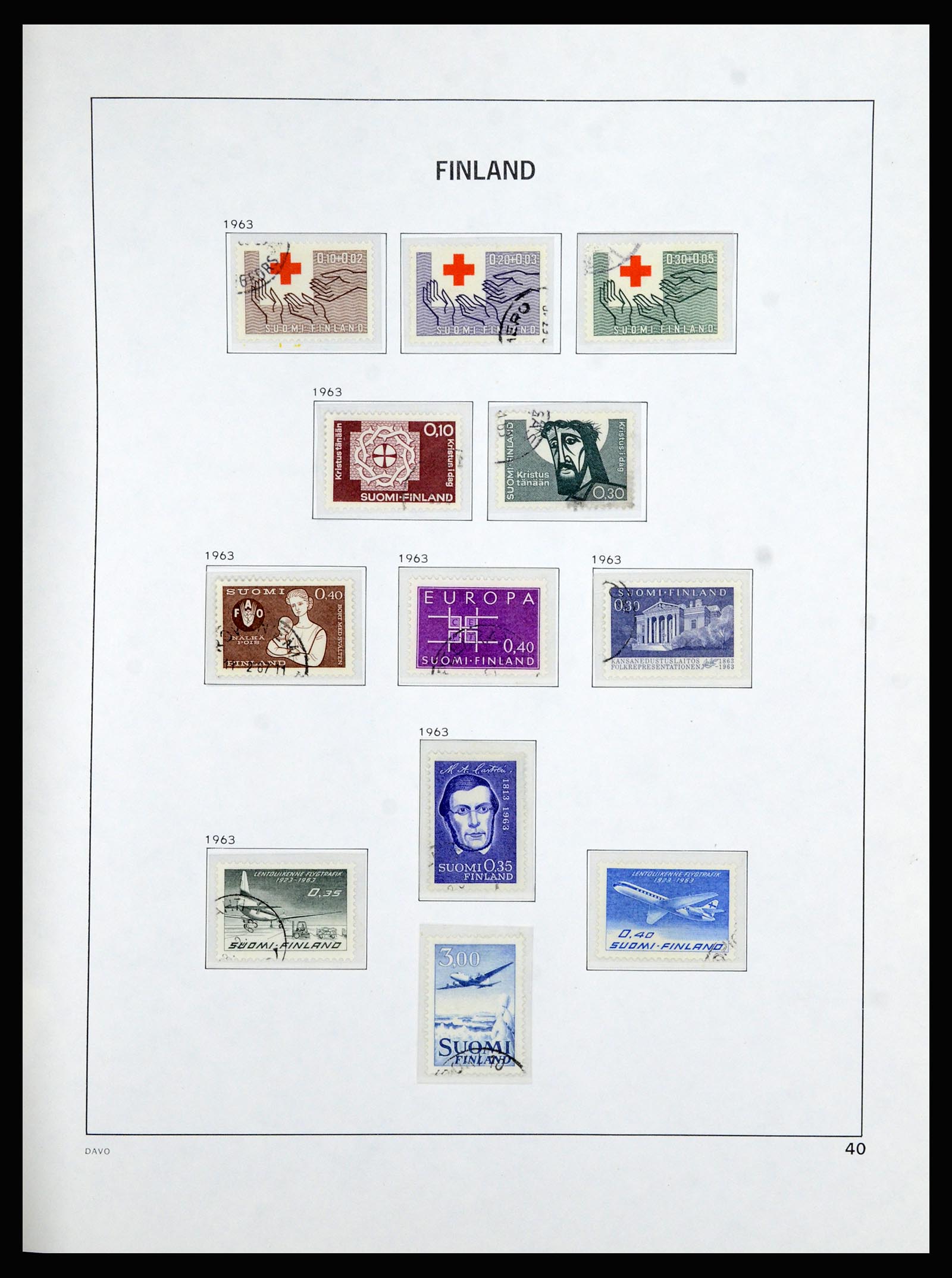 36976 041 - Postzegelverzameling 36976 Finland 1866-1983.