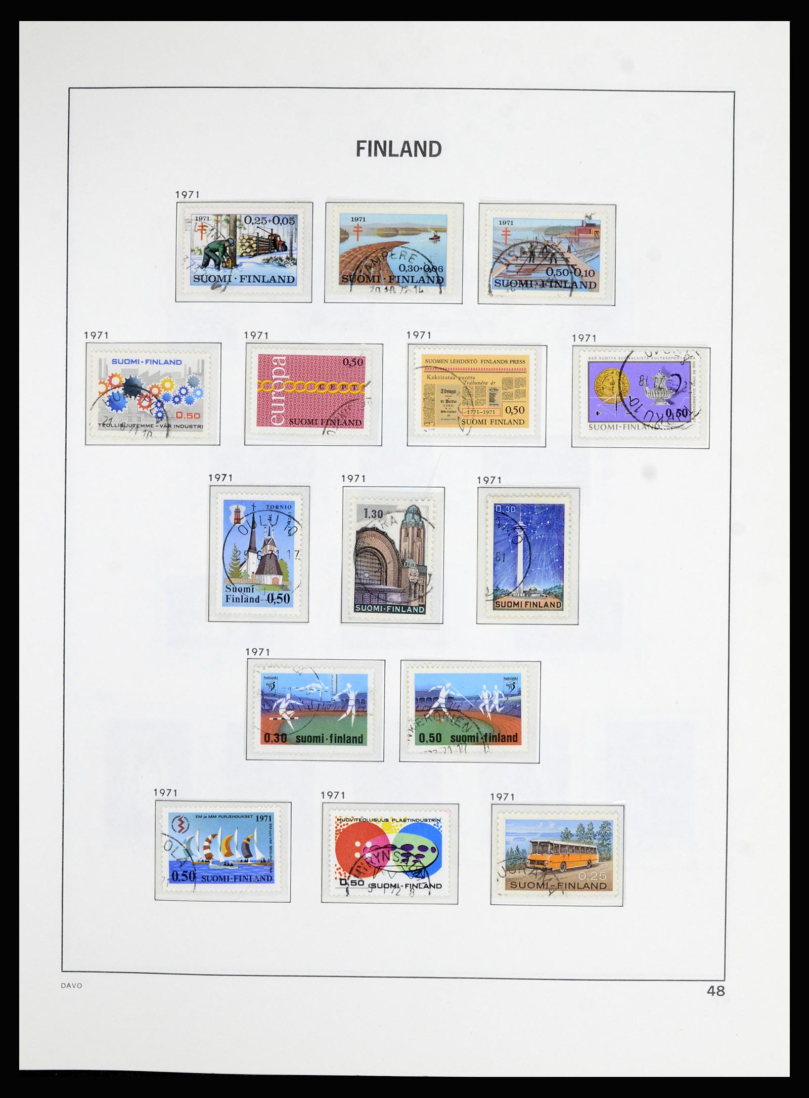 36976 049 - Postzegelverzameling 36976 Finland 1866-1983.