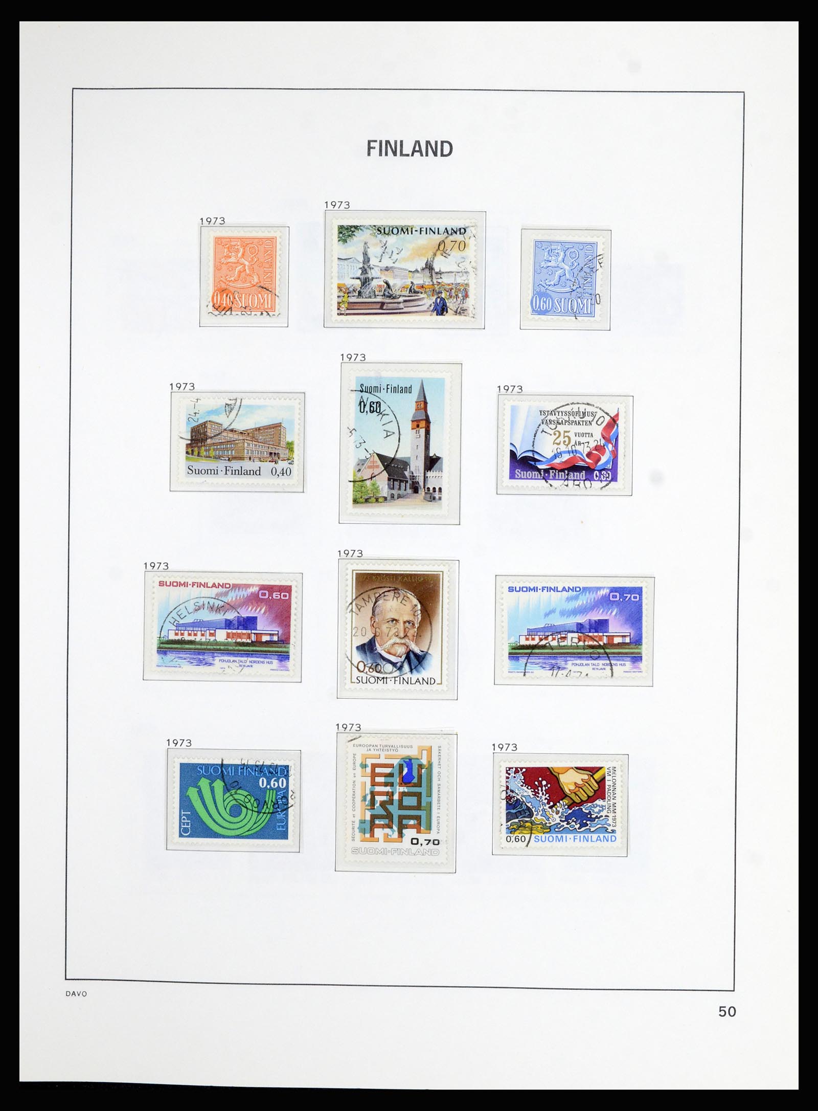 36976 051 - Postzegelverzameling 36976 Finland 1866-1983.