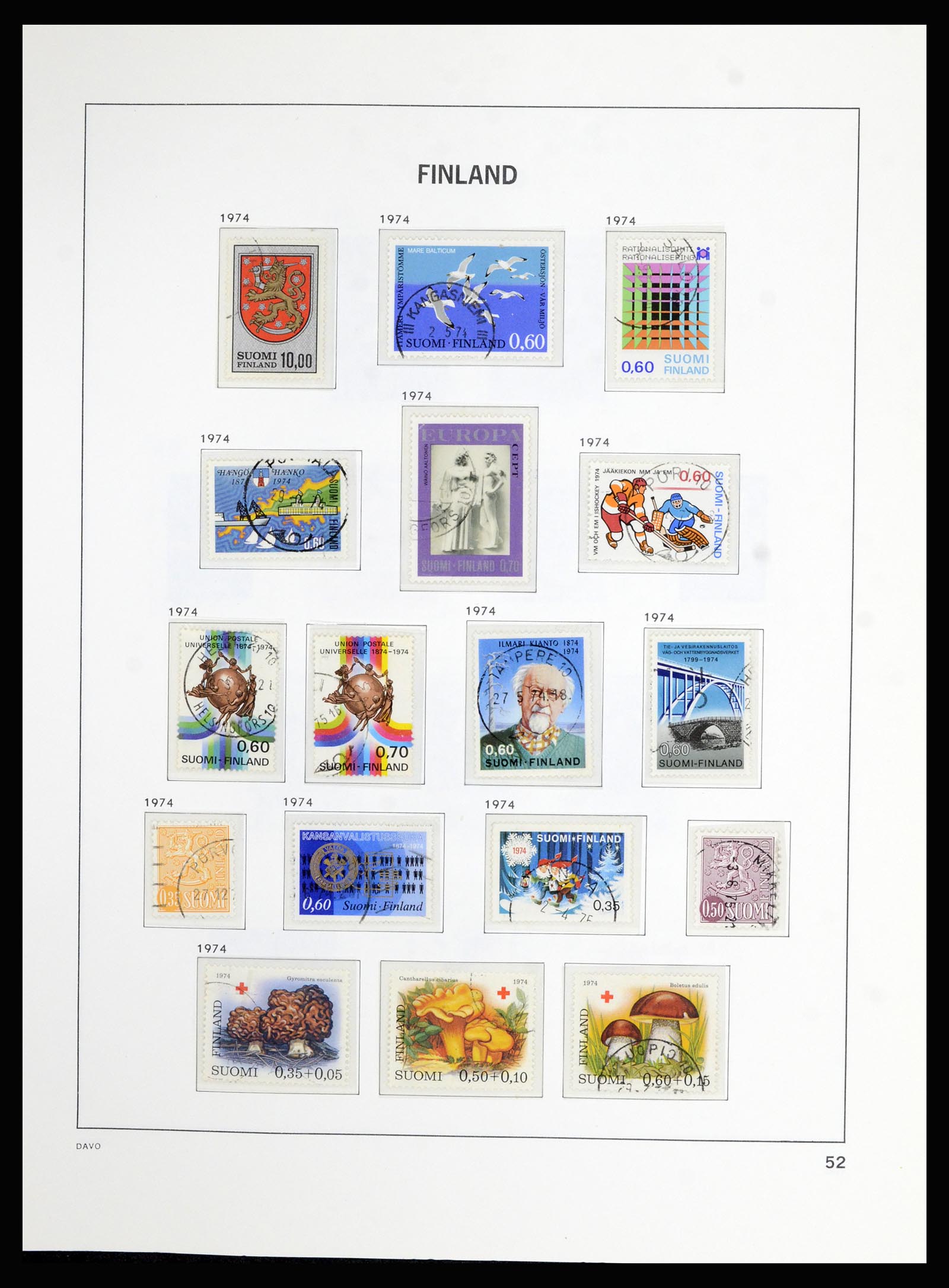 36976 053 - Postzegelverzameling 36976 Finland 1866-1983.