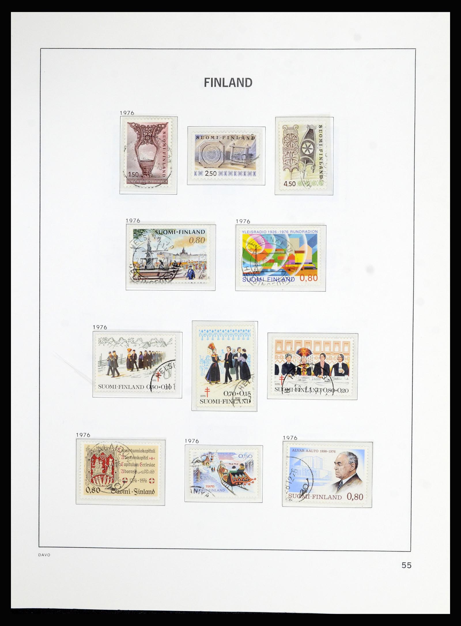 36976 056 - Postzegelverzameling 36976 Finland 1866-1983.