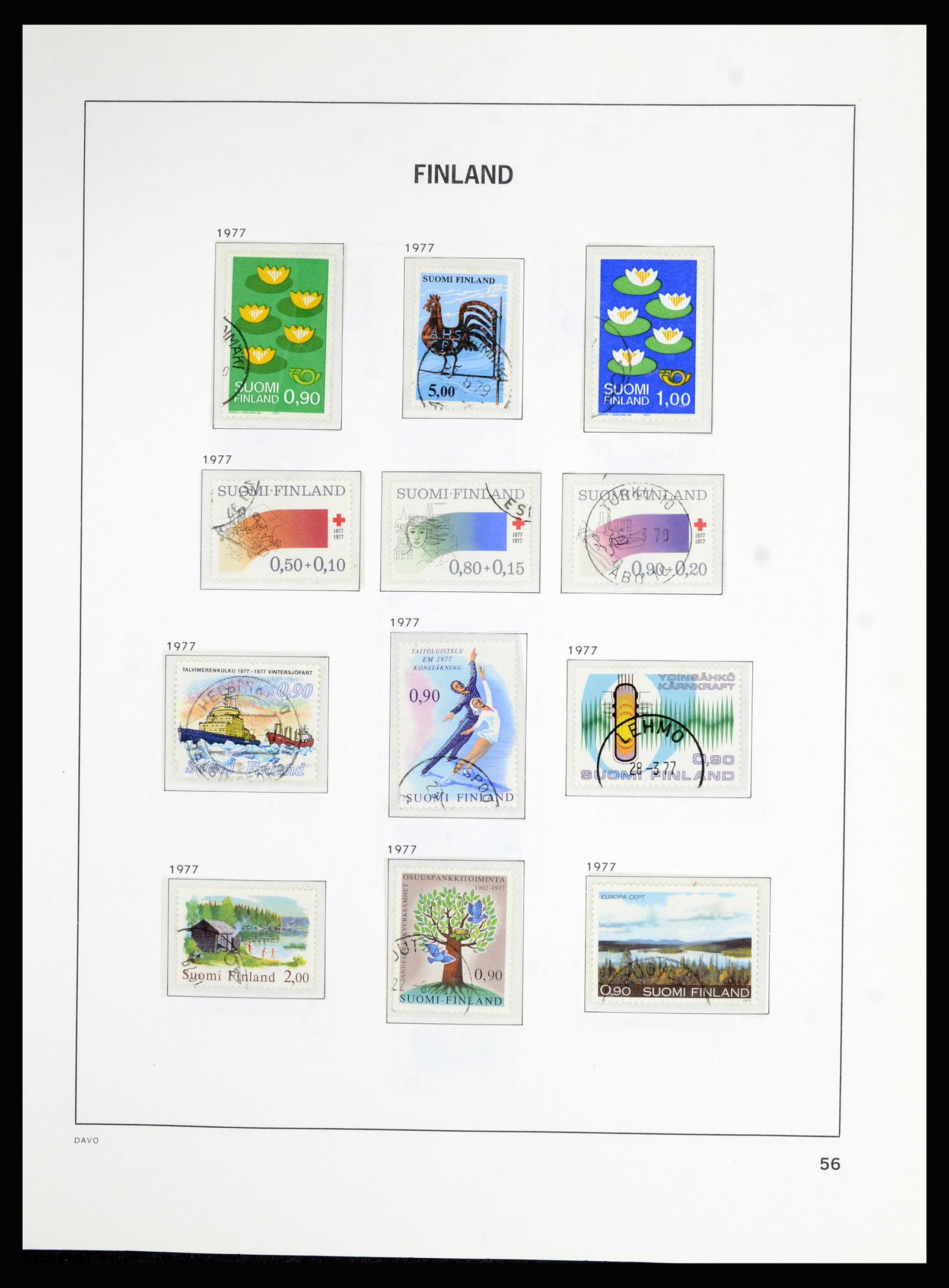 36976 057 - Postzegelverzameling 36976 Finland 1866-1983.