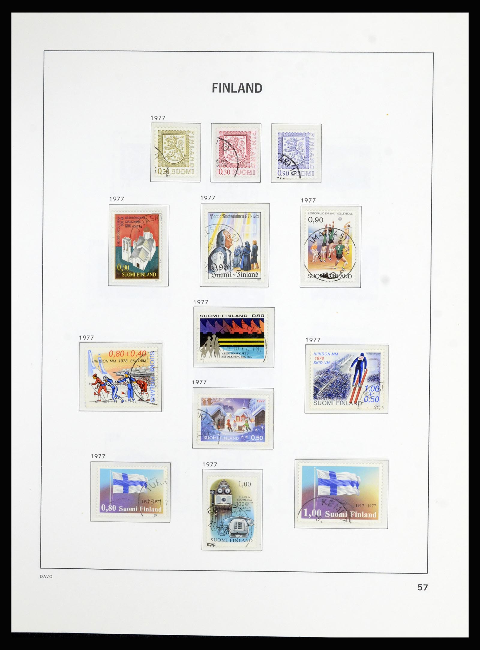 36976 058 - Postzegelverzameling 36976 Finland 1866-1983.