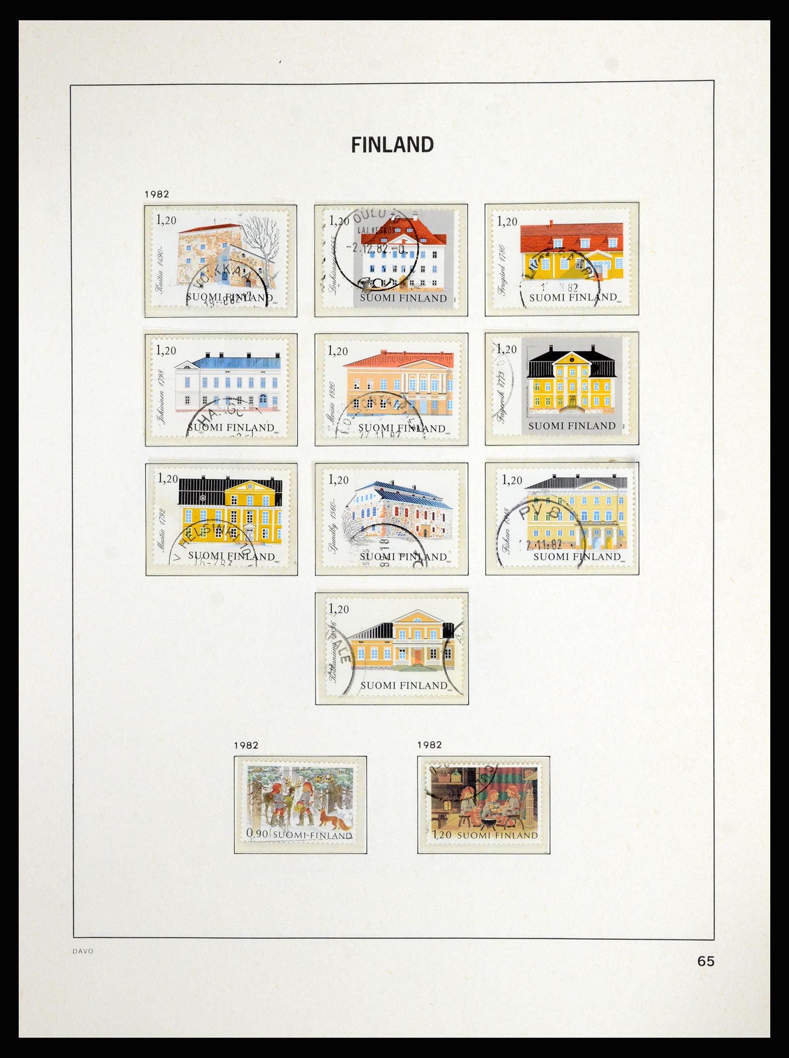 36976 066 - Postzegelverzameling 36976 Finland 1866-1983.