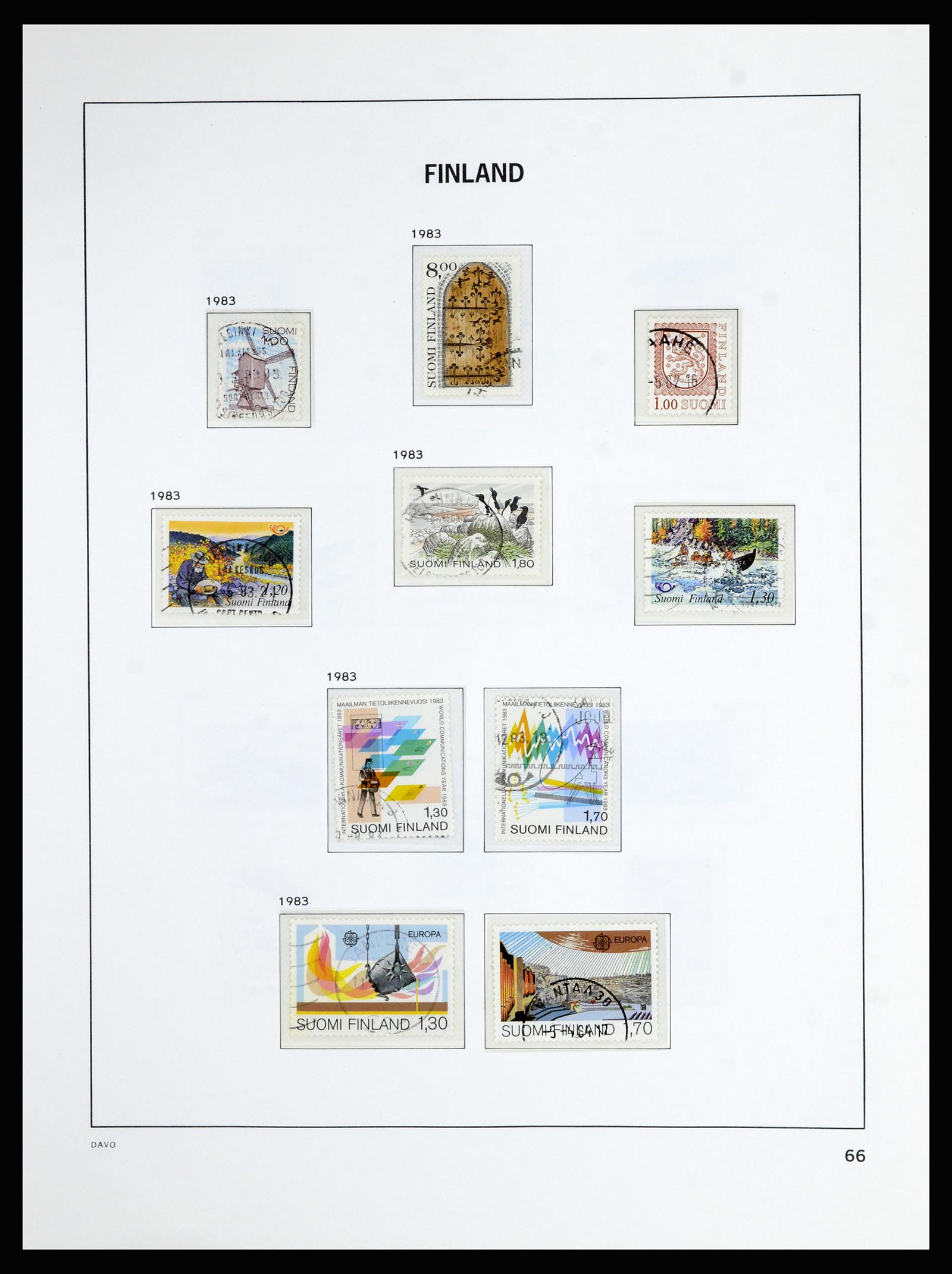 36976 067 - Stamp collection 36976 Finland 1866-1983.