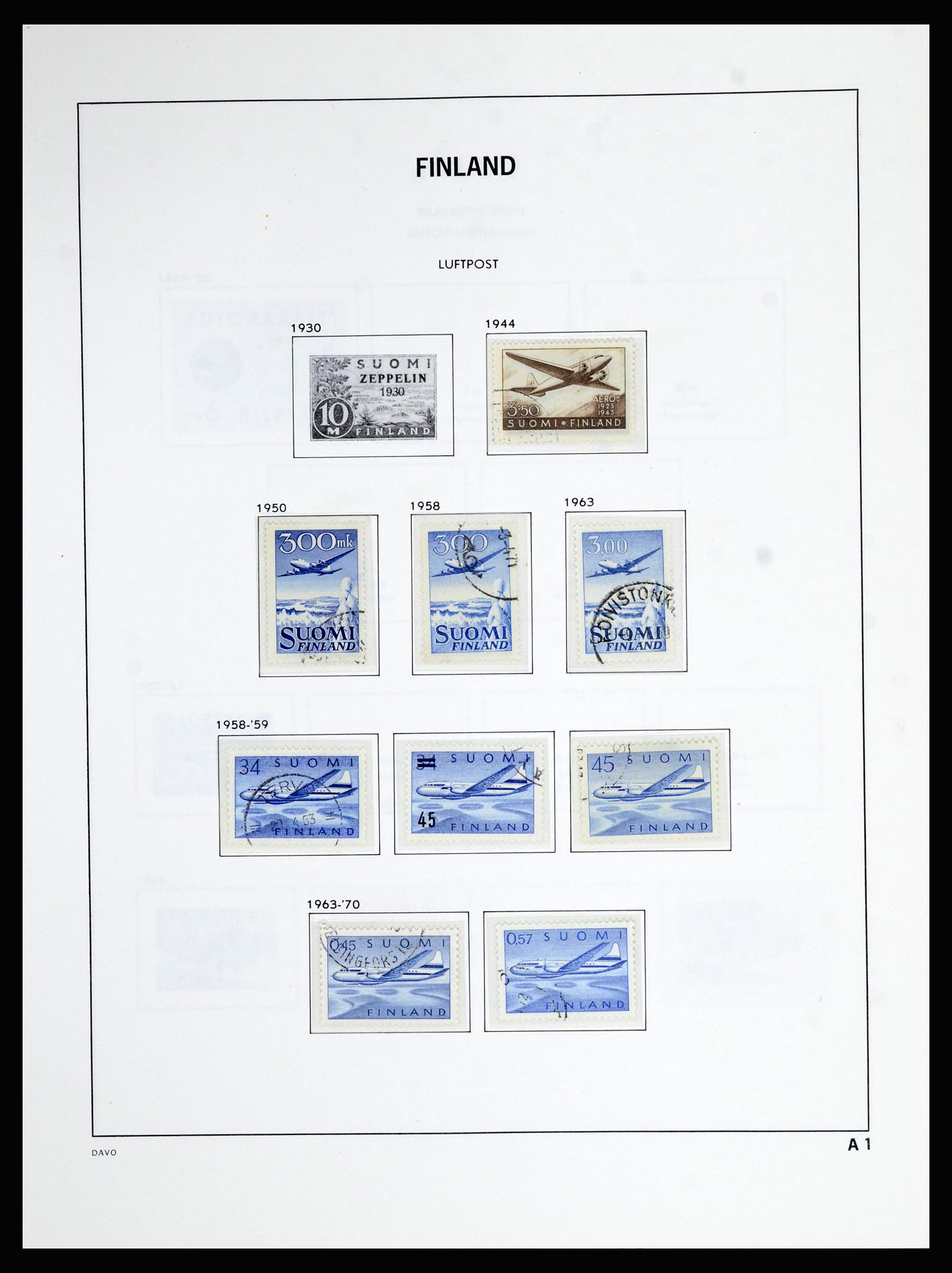 36976 069 - Postzegelverzameling 36976 Finland 1866-1983.