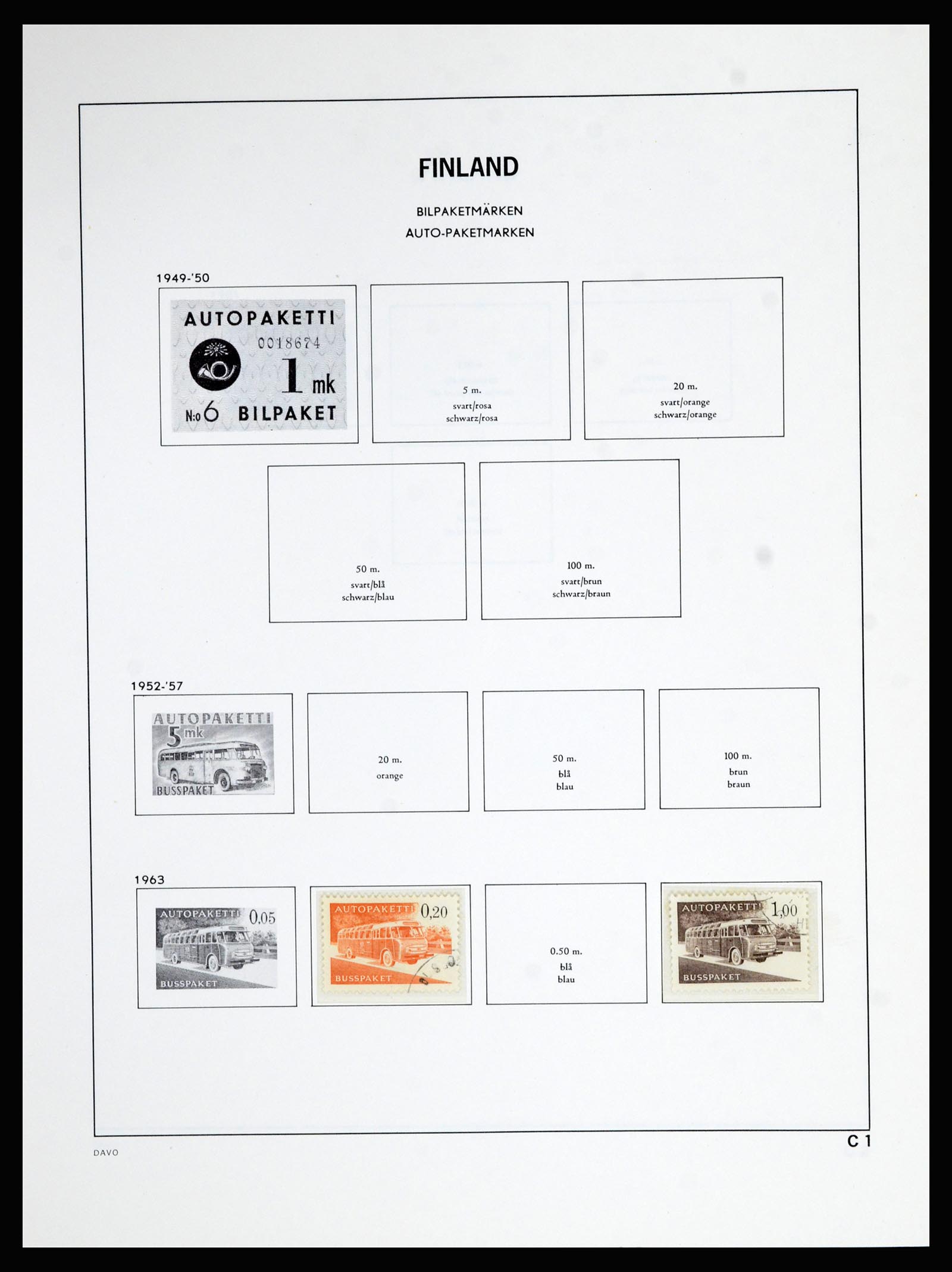 36976 070 - Postzegelverzameling 36976 Finland 1866-1983.