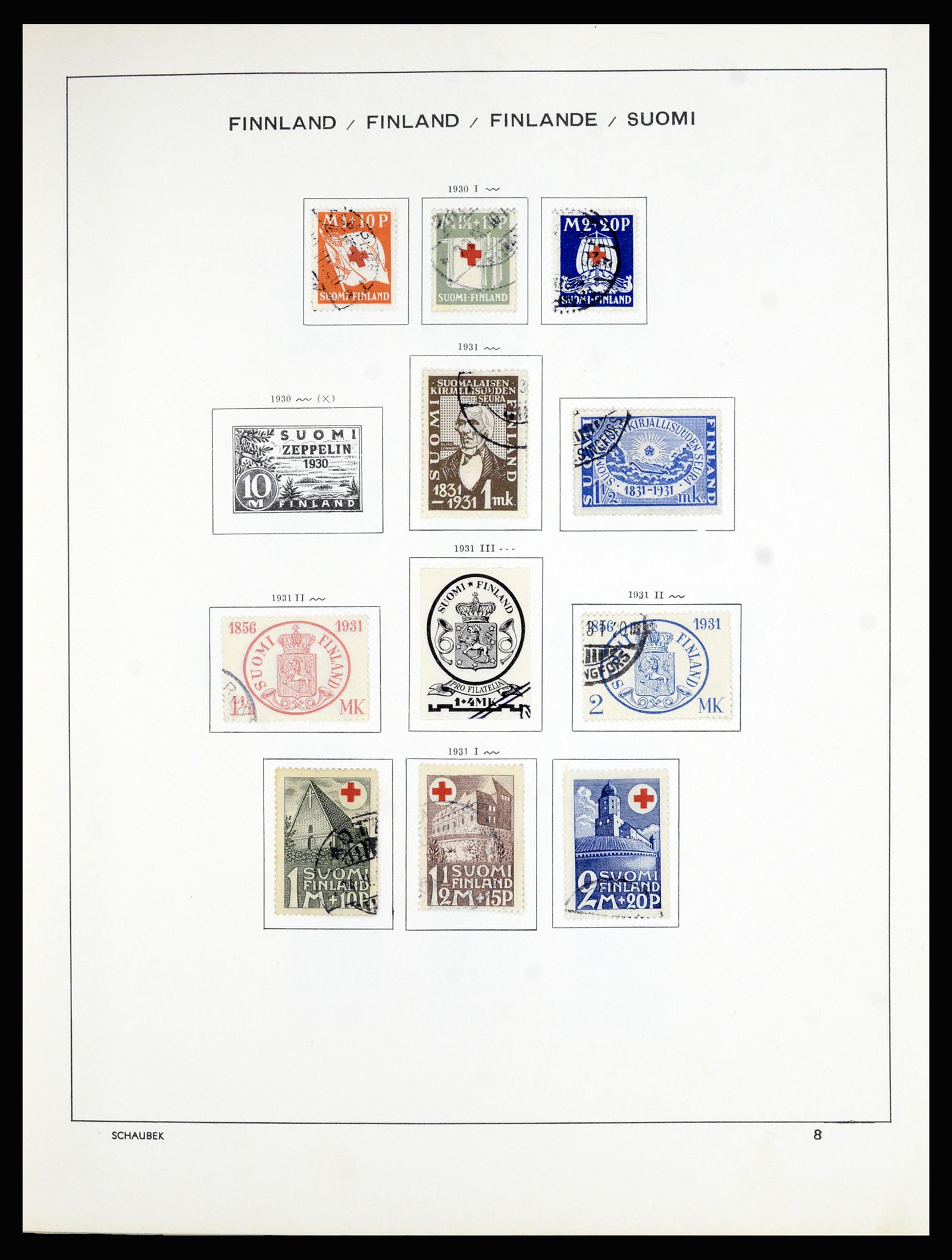 36977 001 - Stamp collection 36977 Finland 1921-1980.