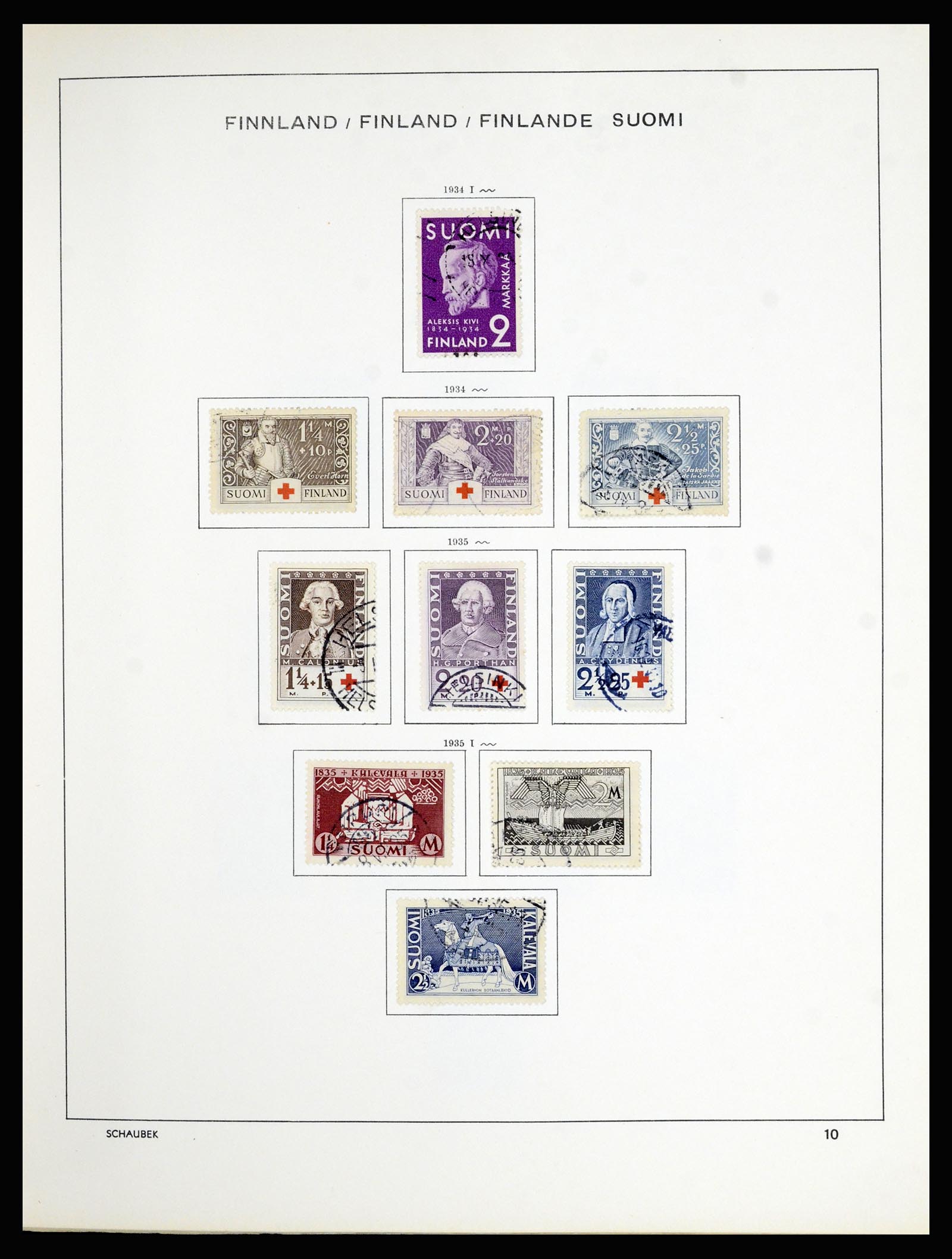 36977 003 - Postzegelverzameling 36977 Finland 1921-1980.
