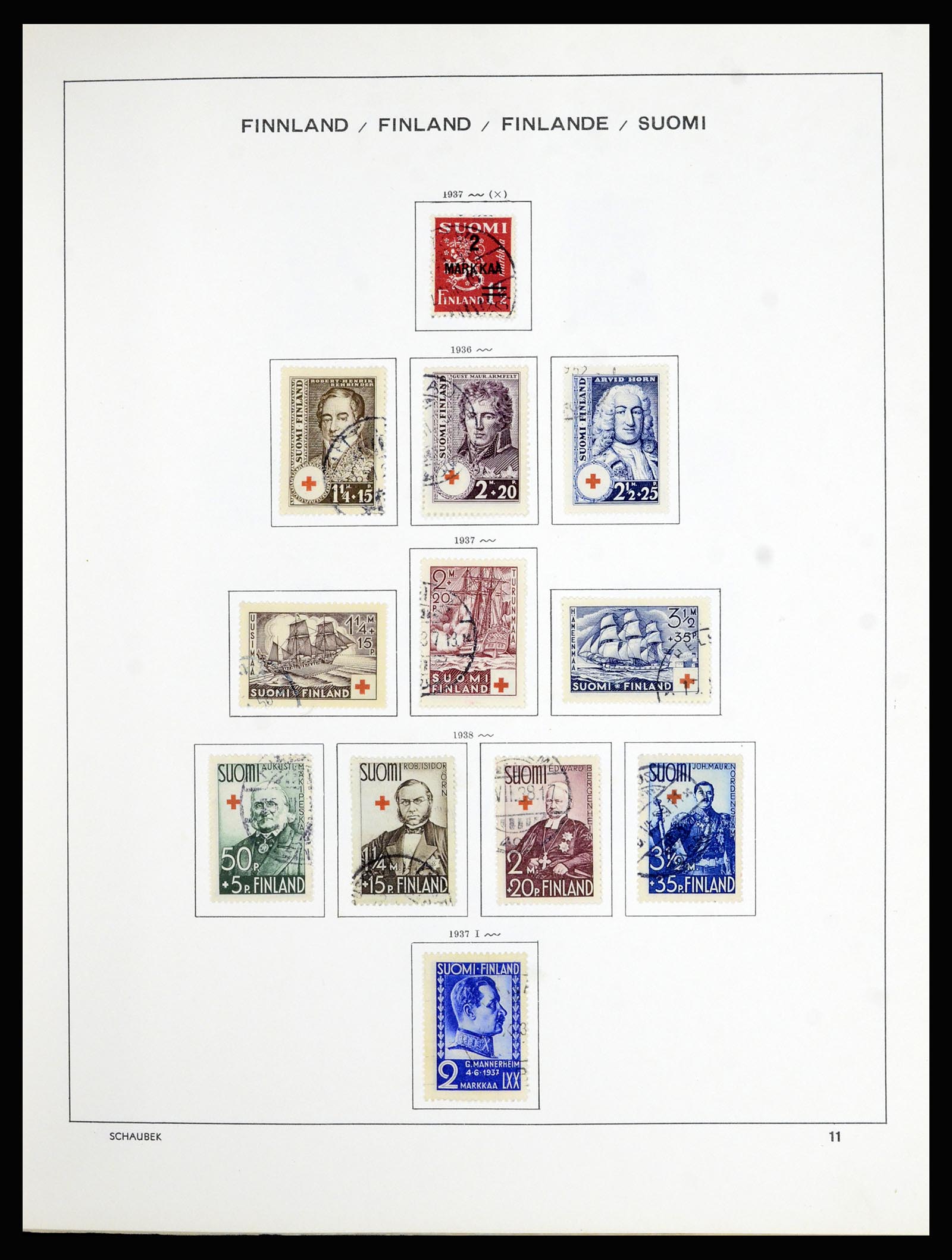 36977 004 - Postzegelverzameling 36977 Finland 1921-1980.