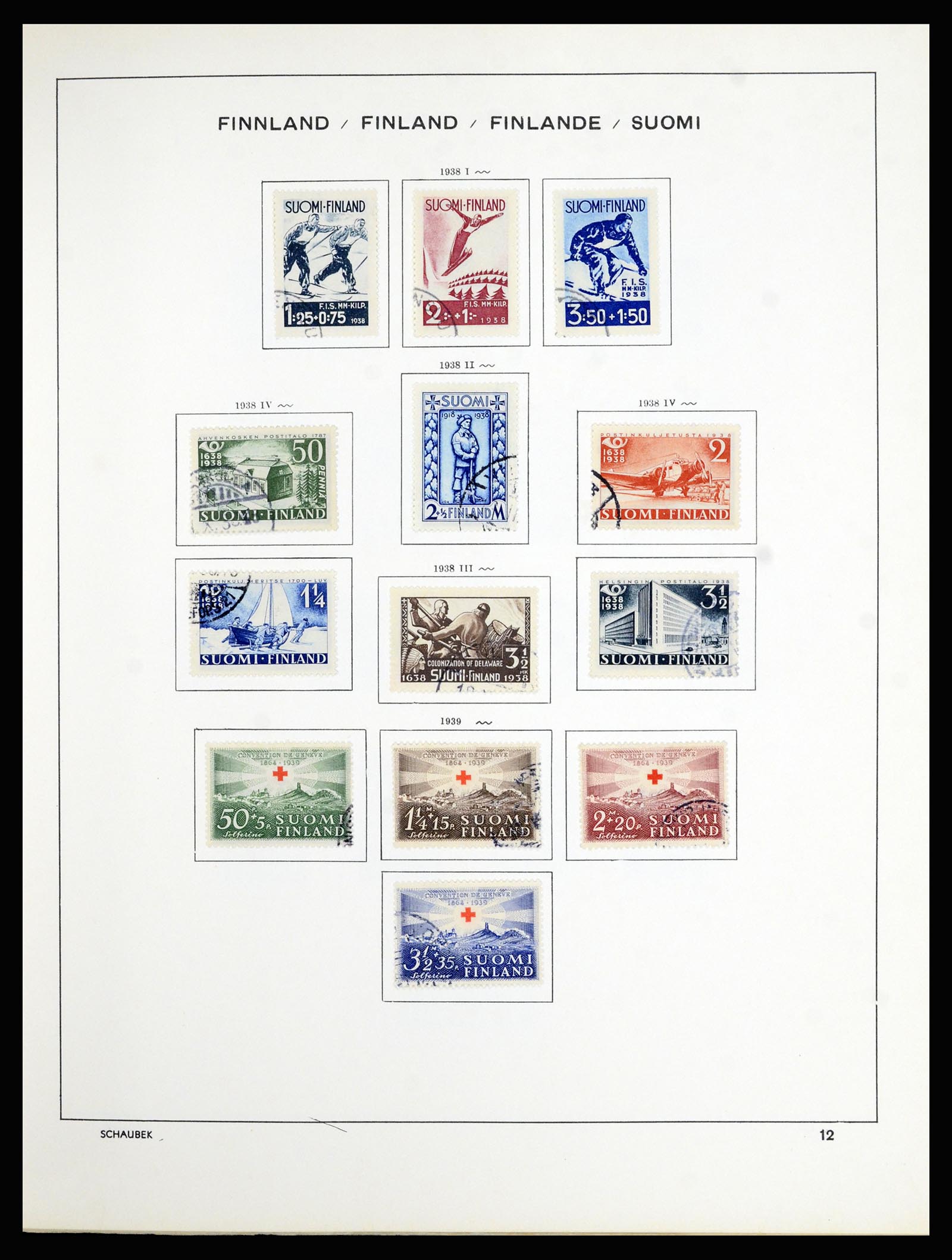 36977 005 - Stamp collection 36977 Finland 1921-1980.