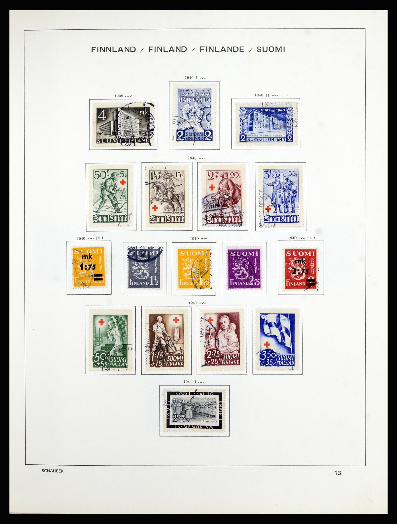 36977 006 - Postzegelverzameling 36977 Finland 1921-1980.