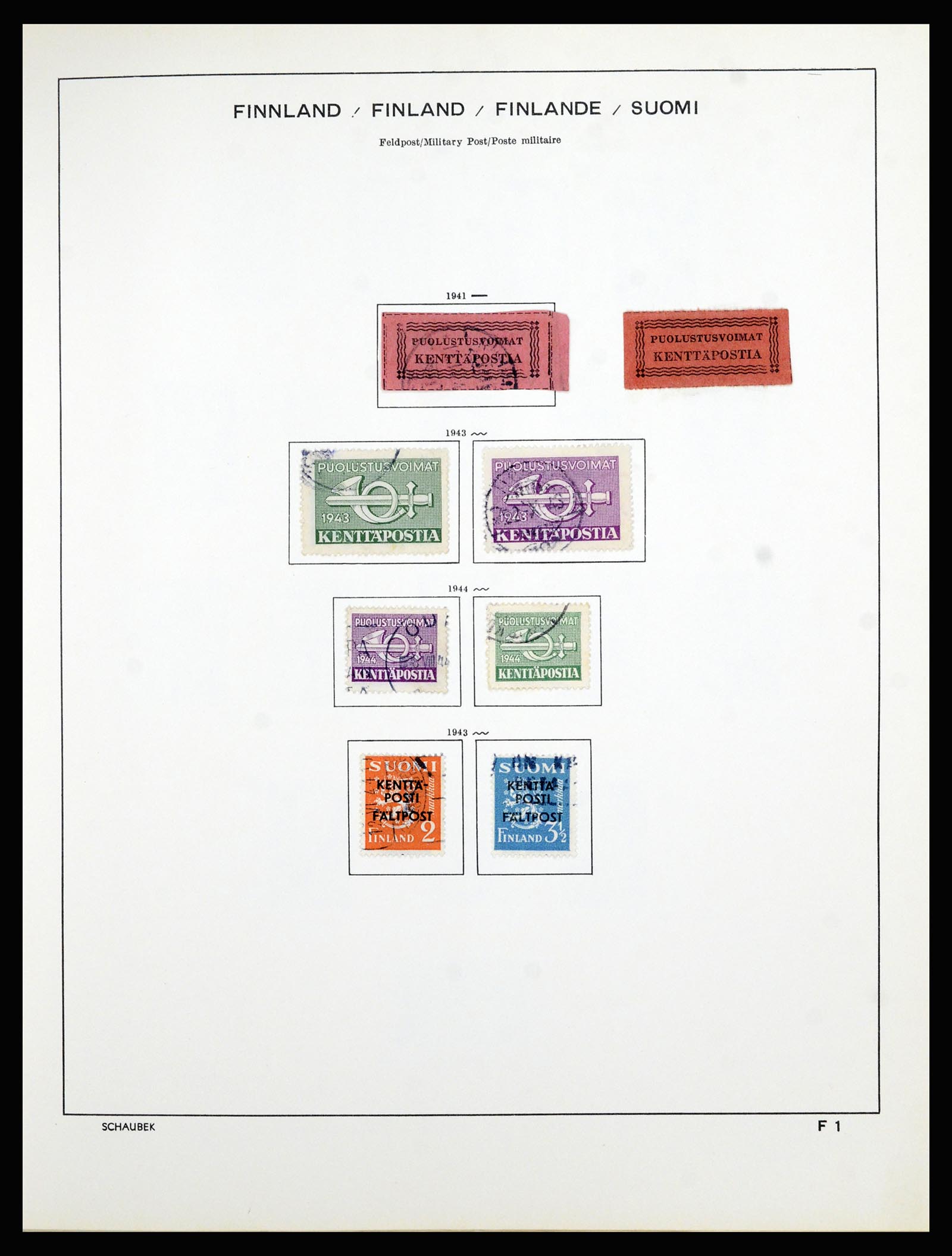 36977 011 - Postzegelverzameling 36977 Finland 1921-1980.