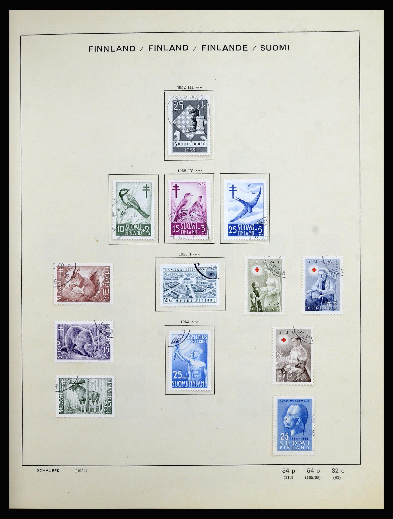 36977 020 - Postzegelverzameling 36977 Finland 1921-1980.