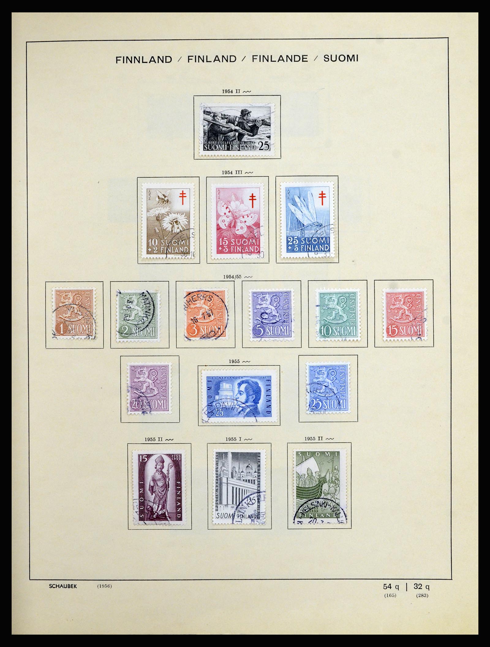36977 021 - Postzegelverzameling 36977 Finland 1921-1980.