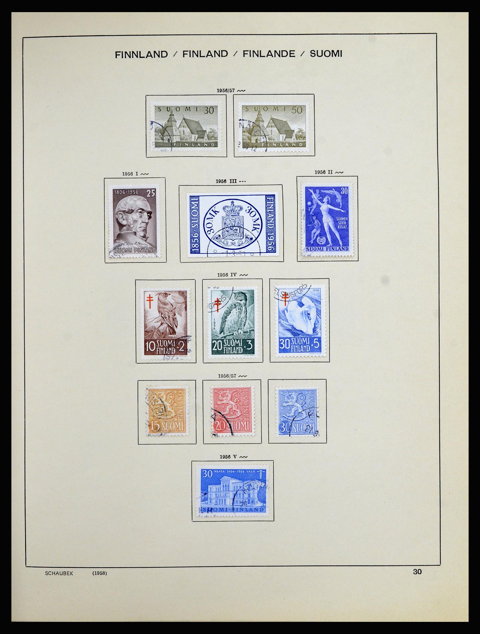 36977 023 - Postzegelverzameling 36977 Finland 1921-1980.