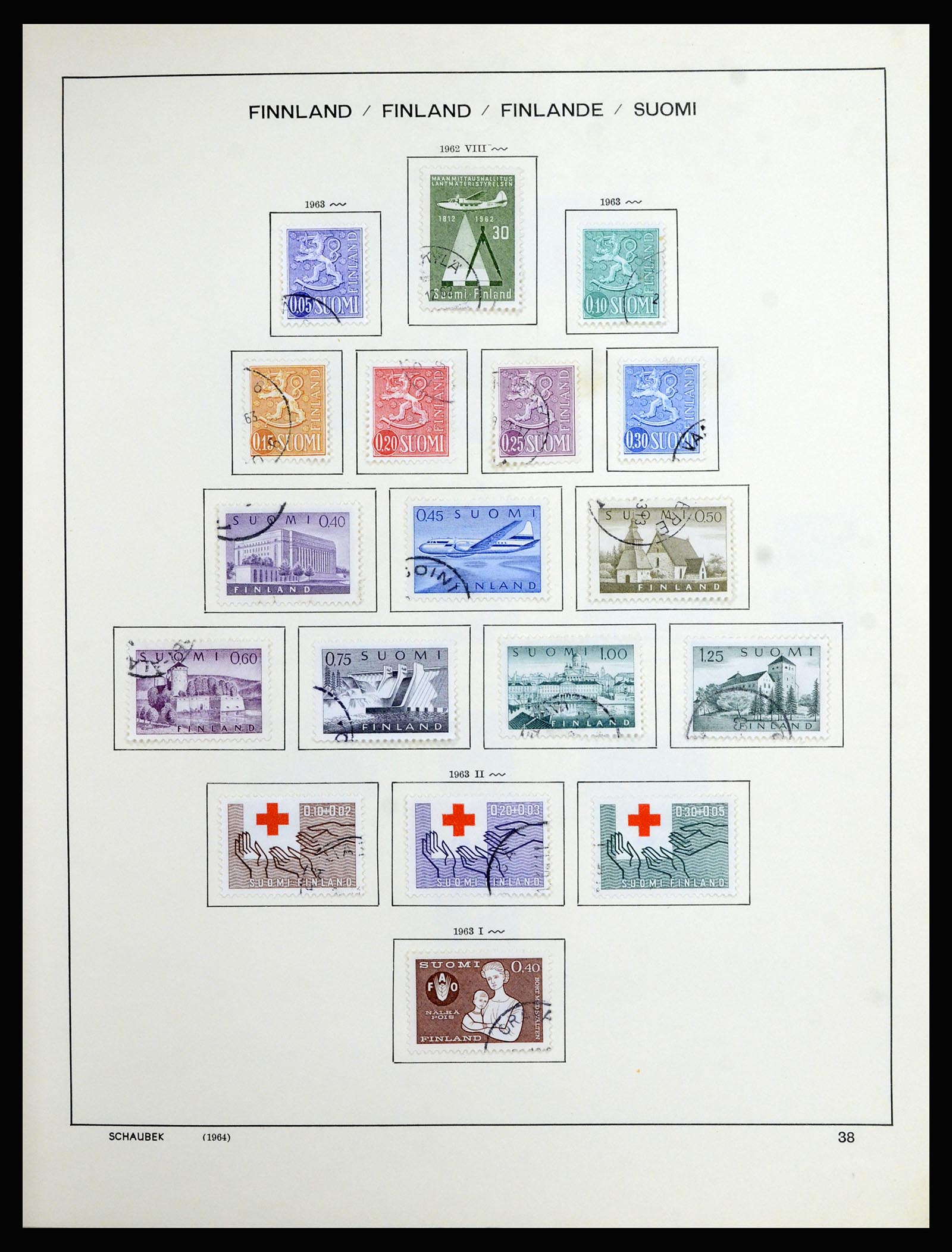 36977 031 - Postzegelverzameling 36977 Finland 1921-1980.