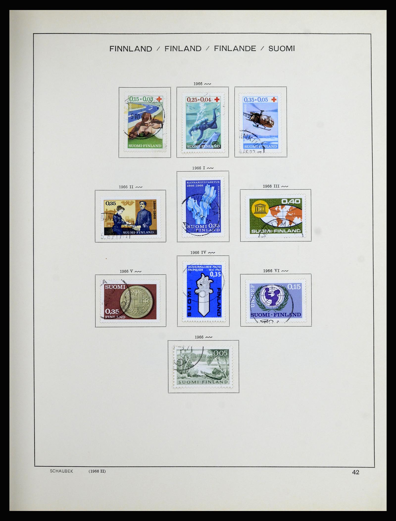 36977 035 - Postzegelverzameling 36977 Finland 1921-1980.