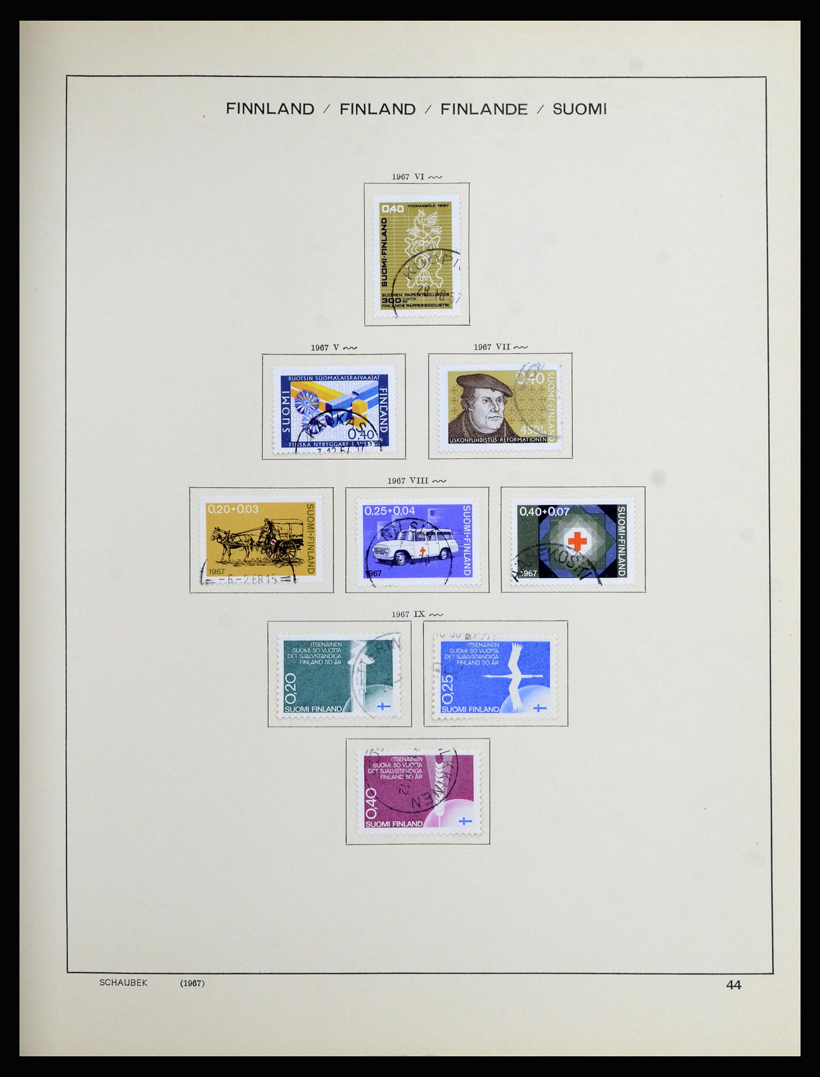 36977 037 - Postzegelverzameling 36977 Finland 1921-1980.