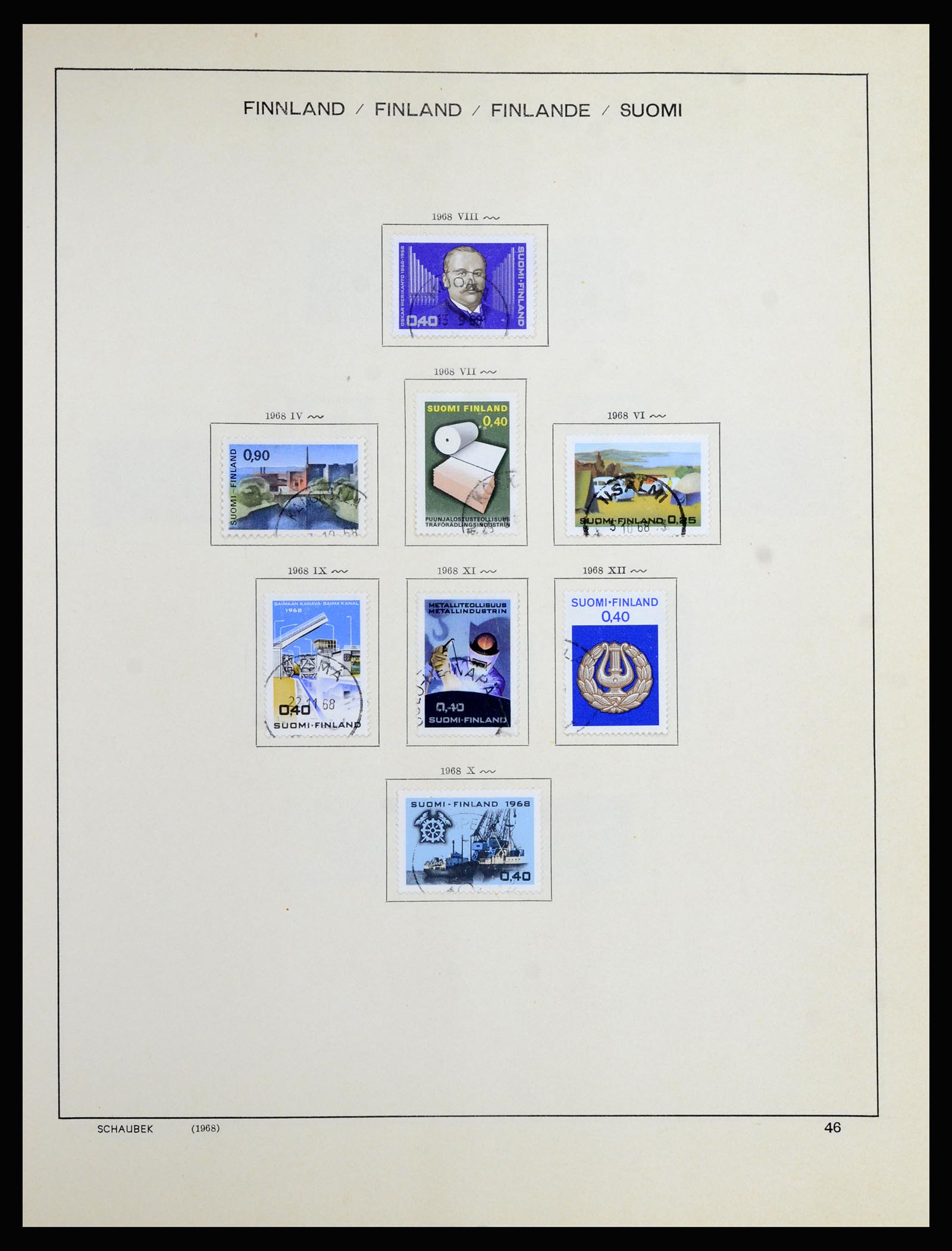 36977 039 - Postzegelverzameling 36977 Finland 1921-1980.