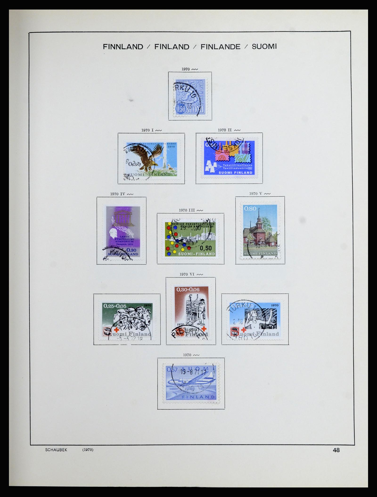 36977 041 - Postzegelverzameling 36977 Finland 1921-1980.
