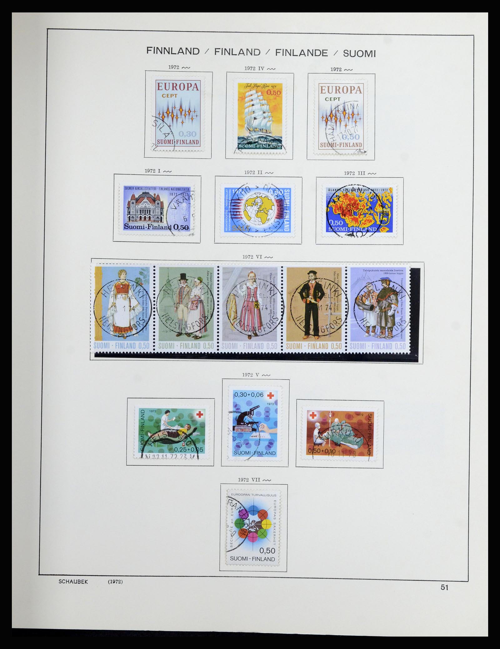 36977 044 - Postzegelverzameling 36977 Finland 1921-1980.
