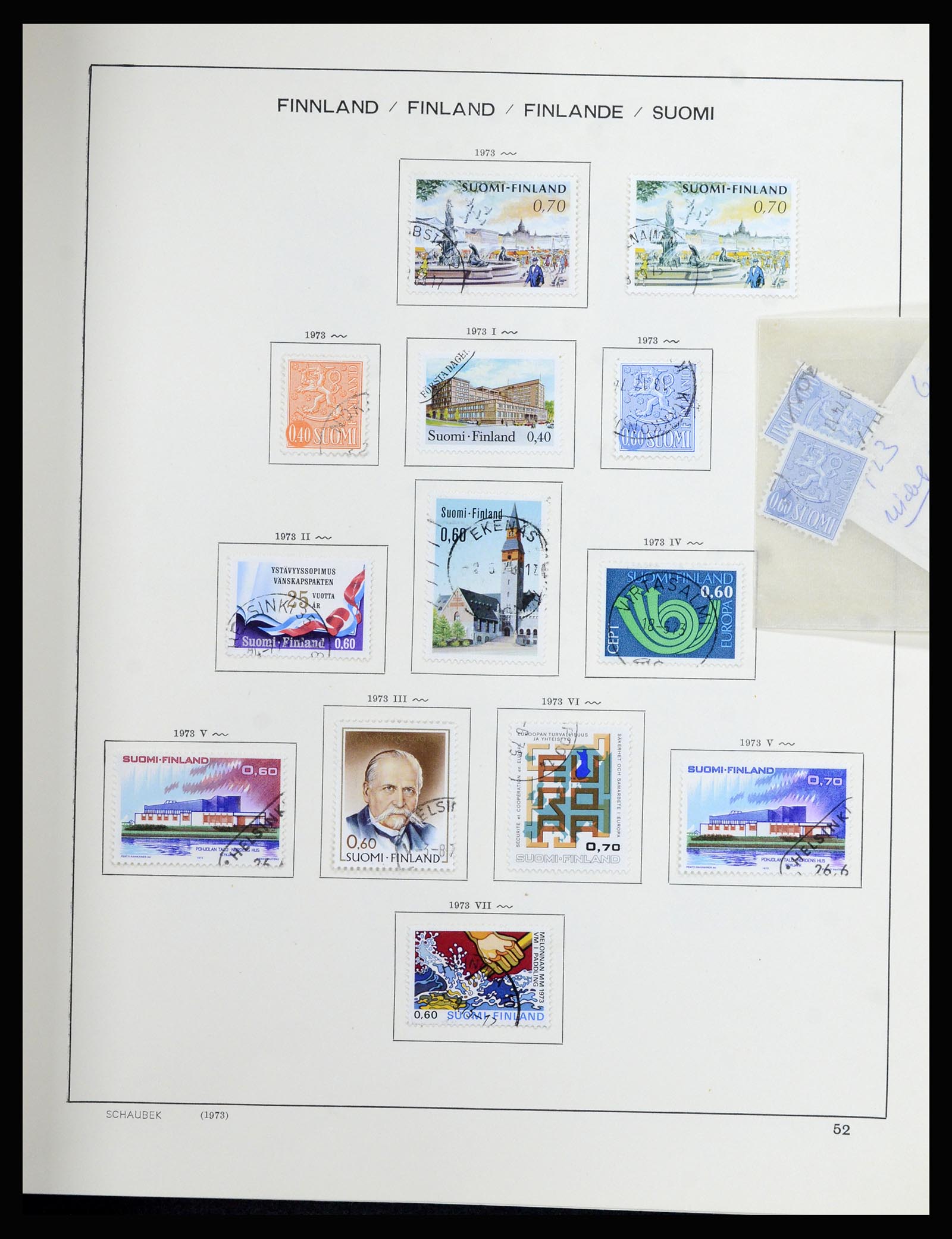 36977 045 - Postzegelverzameling 36977 Finland 1921-1980.