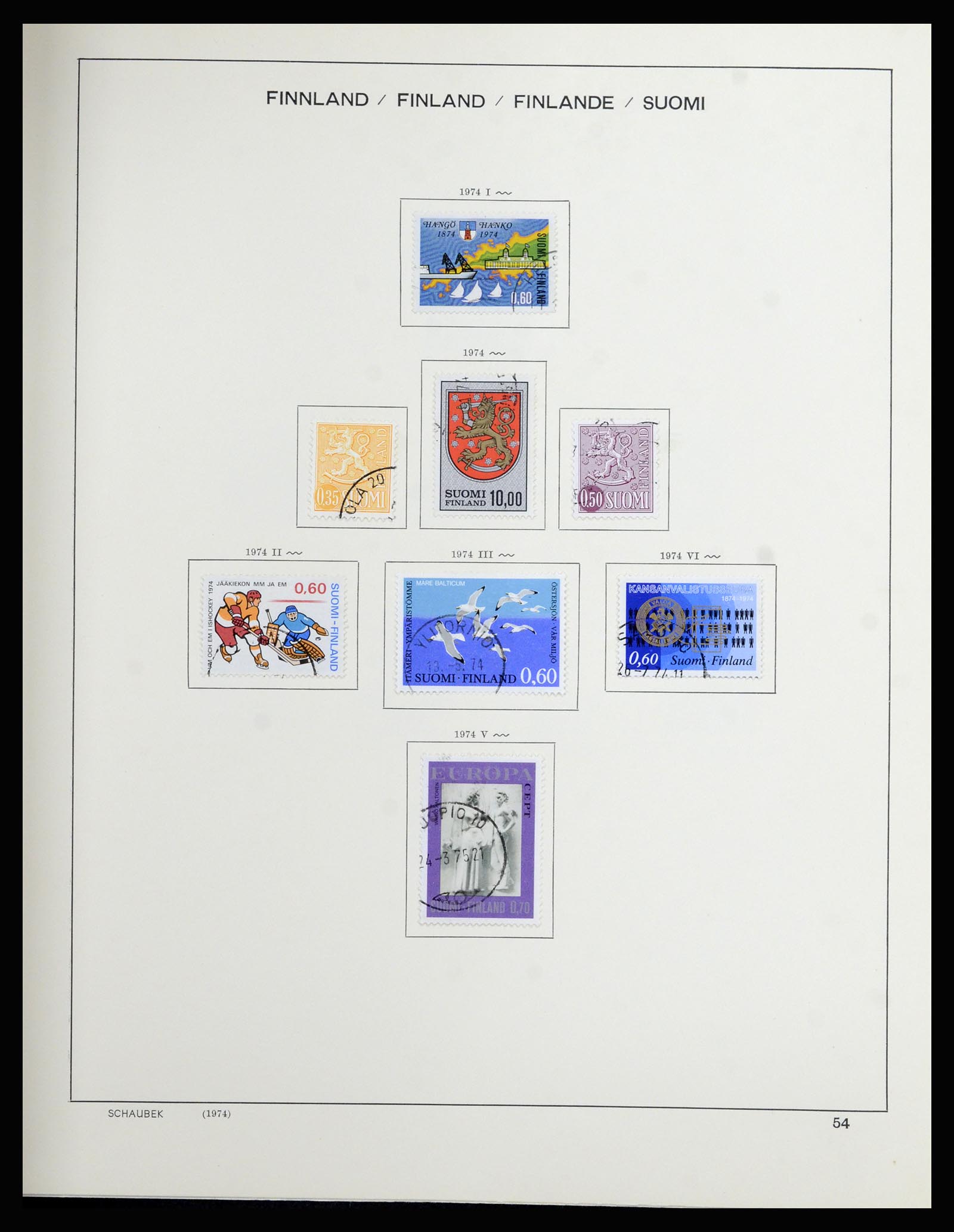 36977 047 - Postzegelverzameling 36977 Finland 1921-1980.