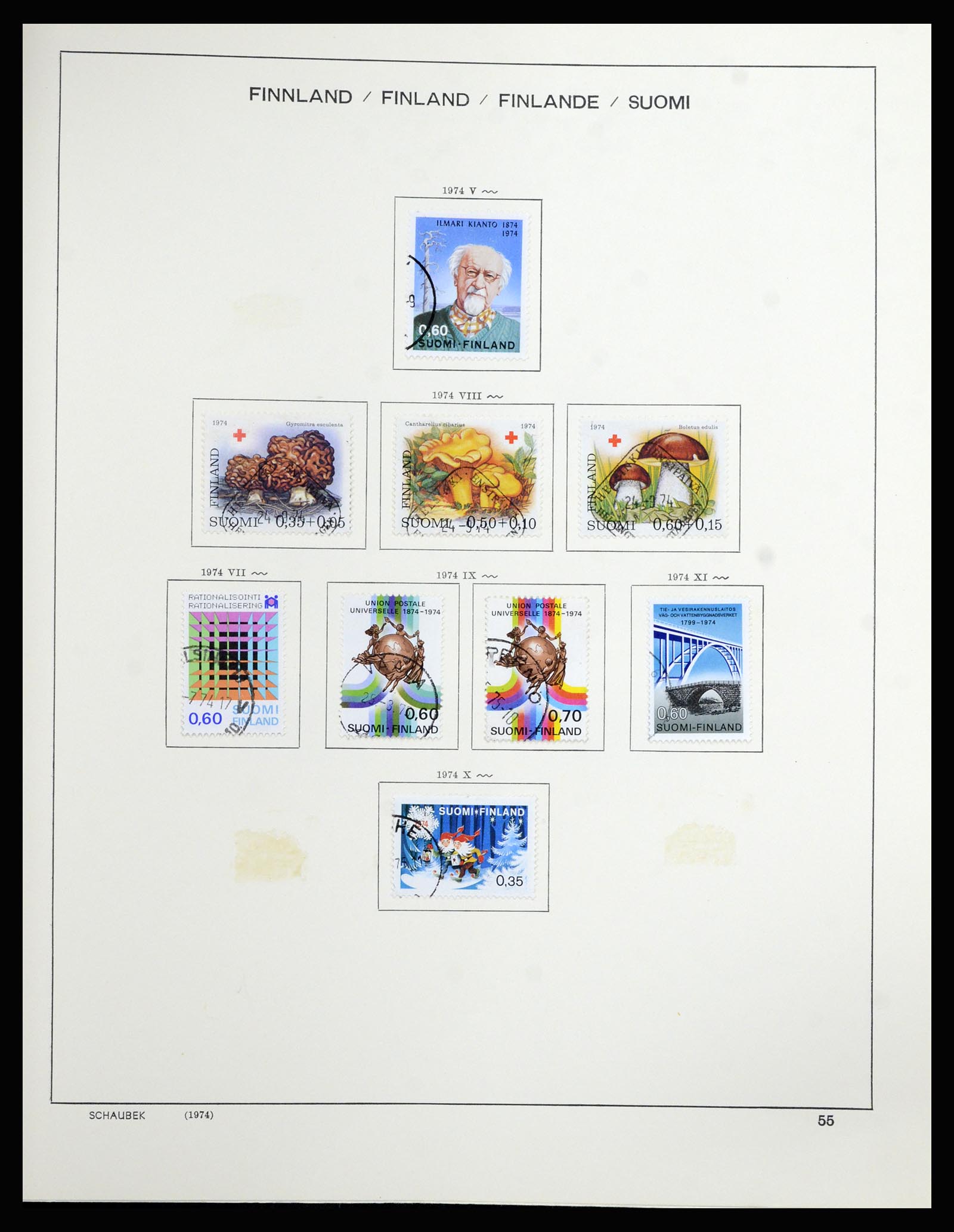36977 048 - Postzegelverzameling 36977 Finland 1921-1980.