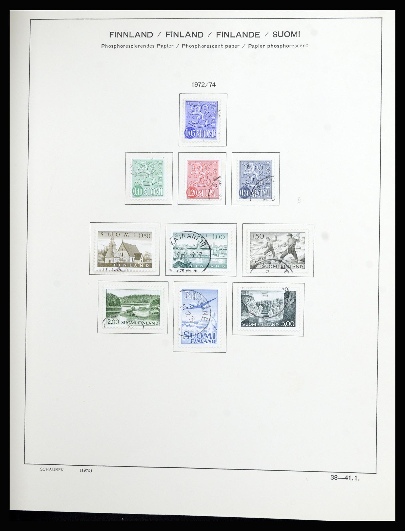 36977 049 - Postzegelverzameling 36977 Finland 1921-1980.