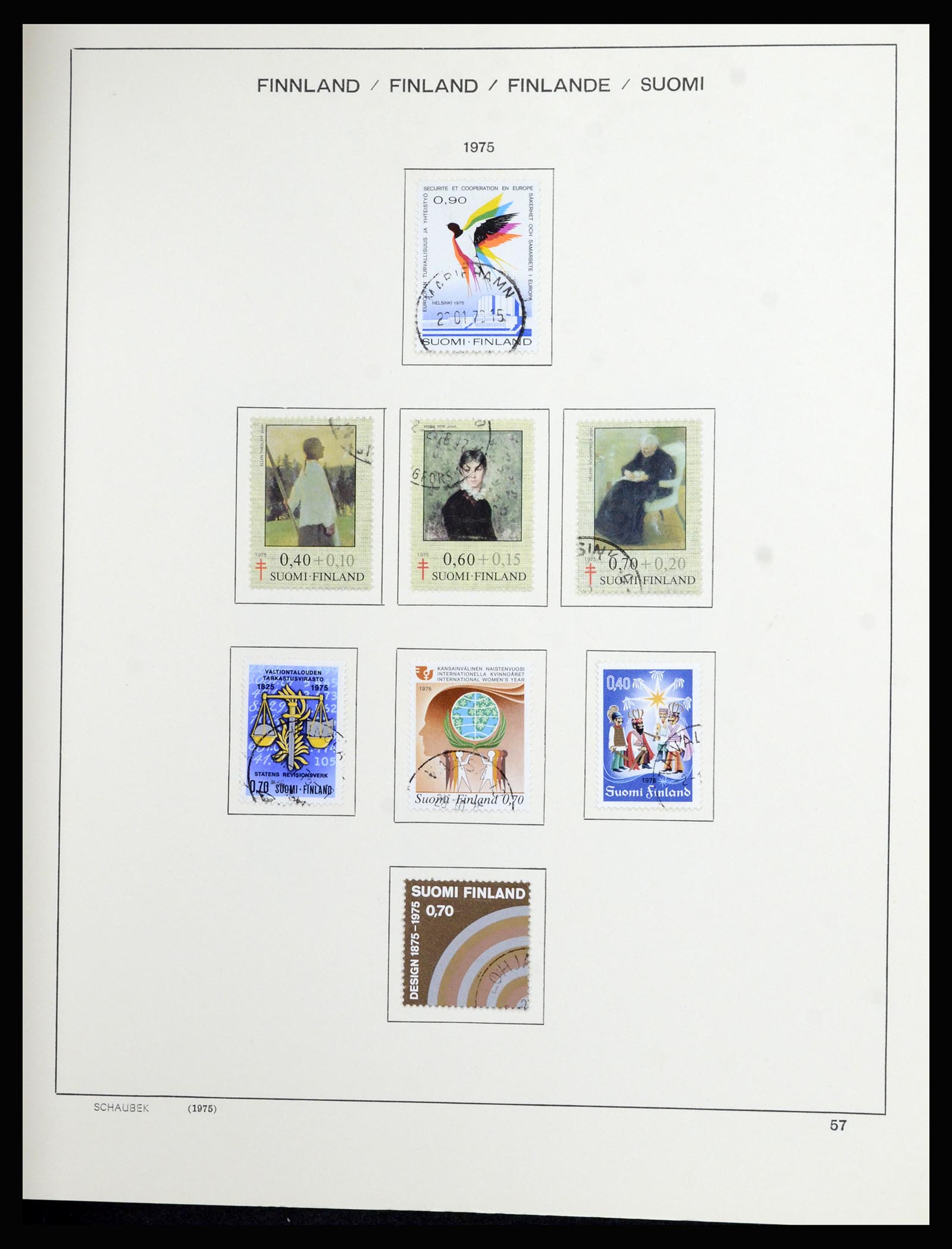 36977 052 - Postzegelverzameling 36977 Finland 1921-1980.